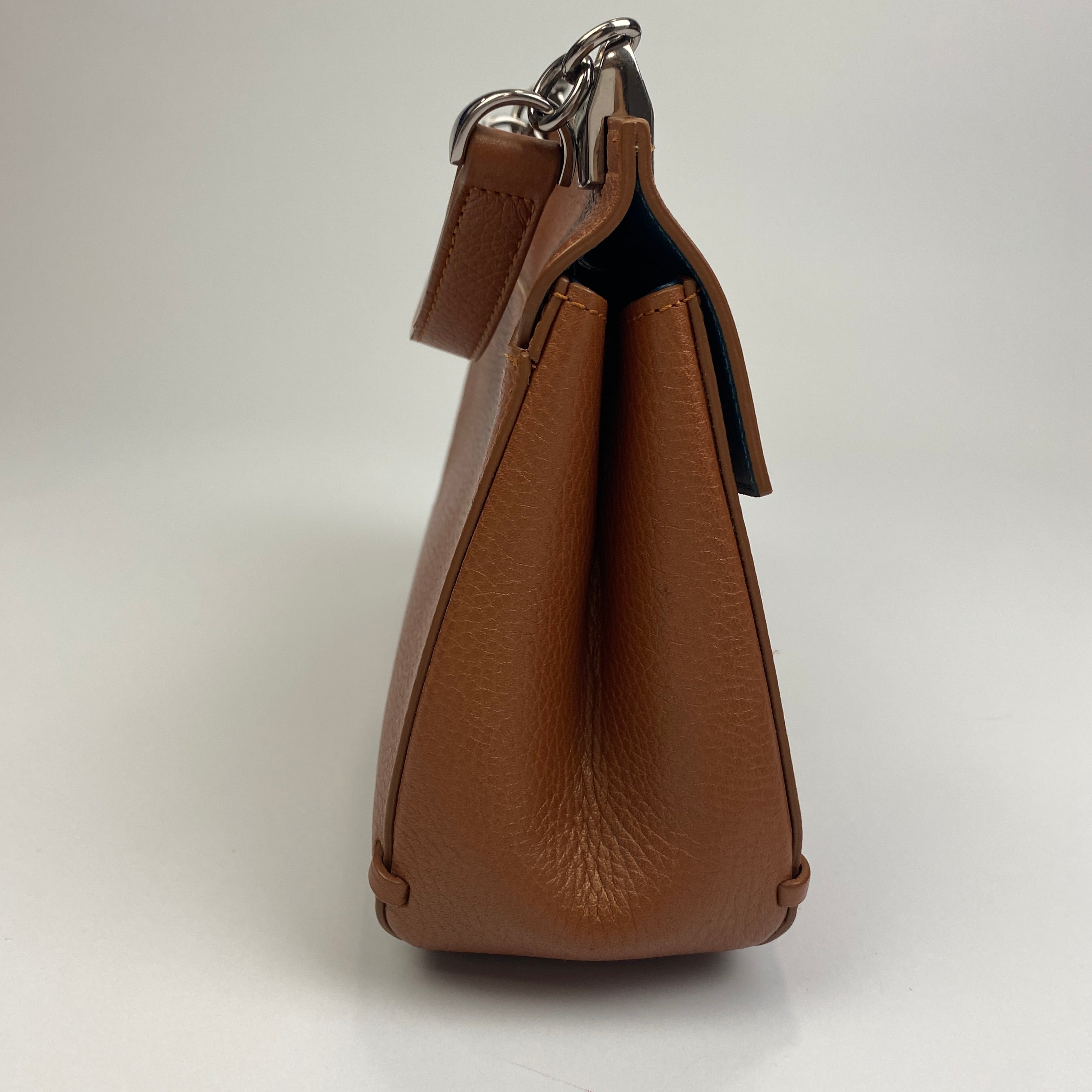 Longchamp New Madeleine Brown Leather Shoulder Bag