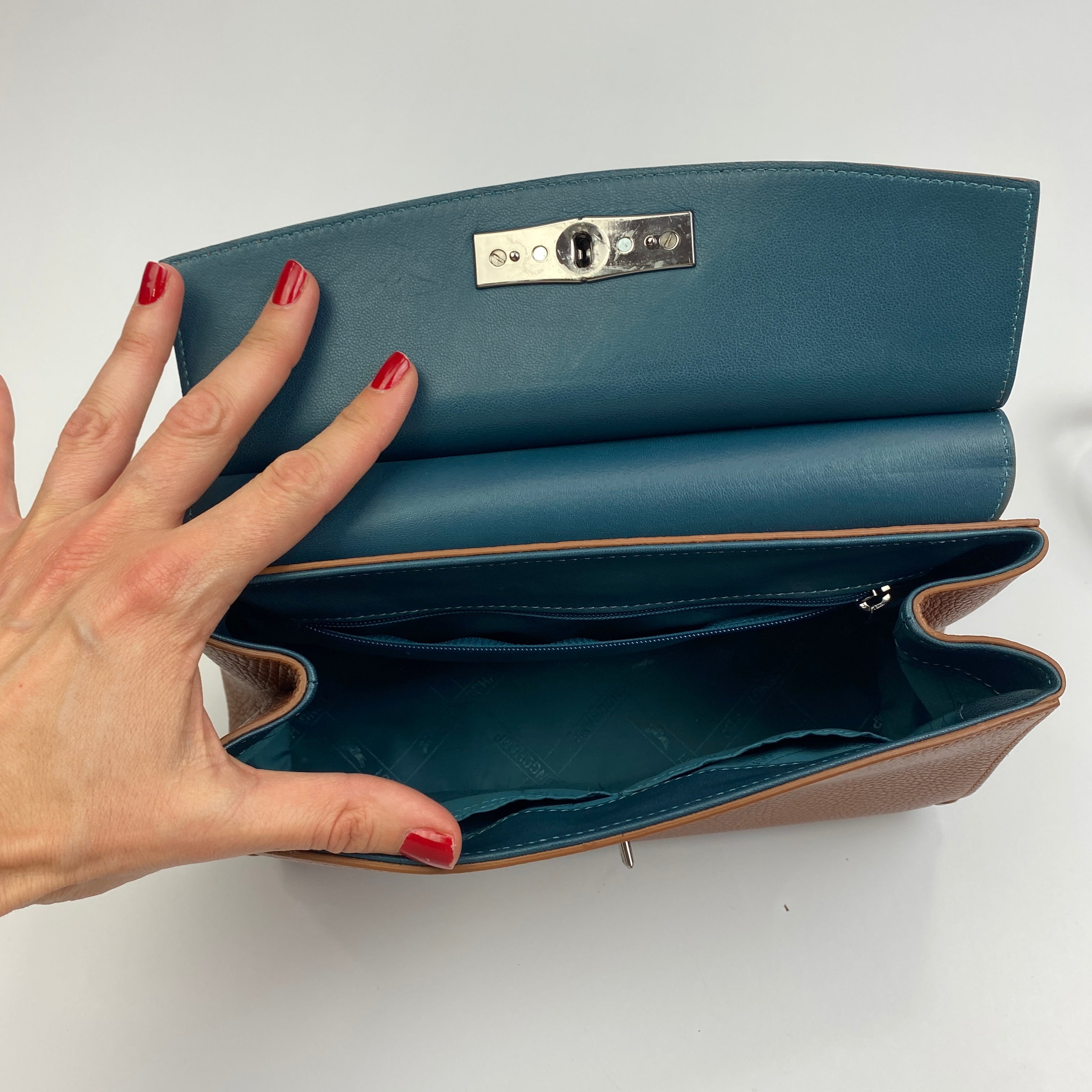 Longchamp New Madeleine Brown Leather Shoulder Bag