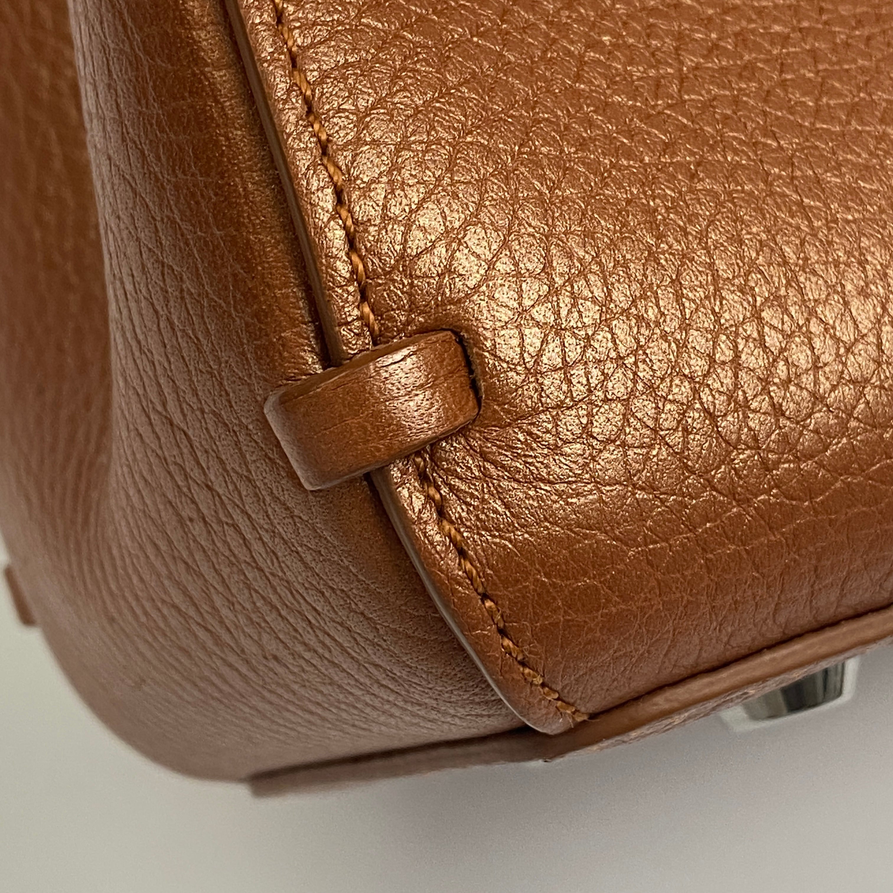 Longchamp New Madeleine Brown Leather Shoulder Bag