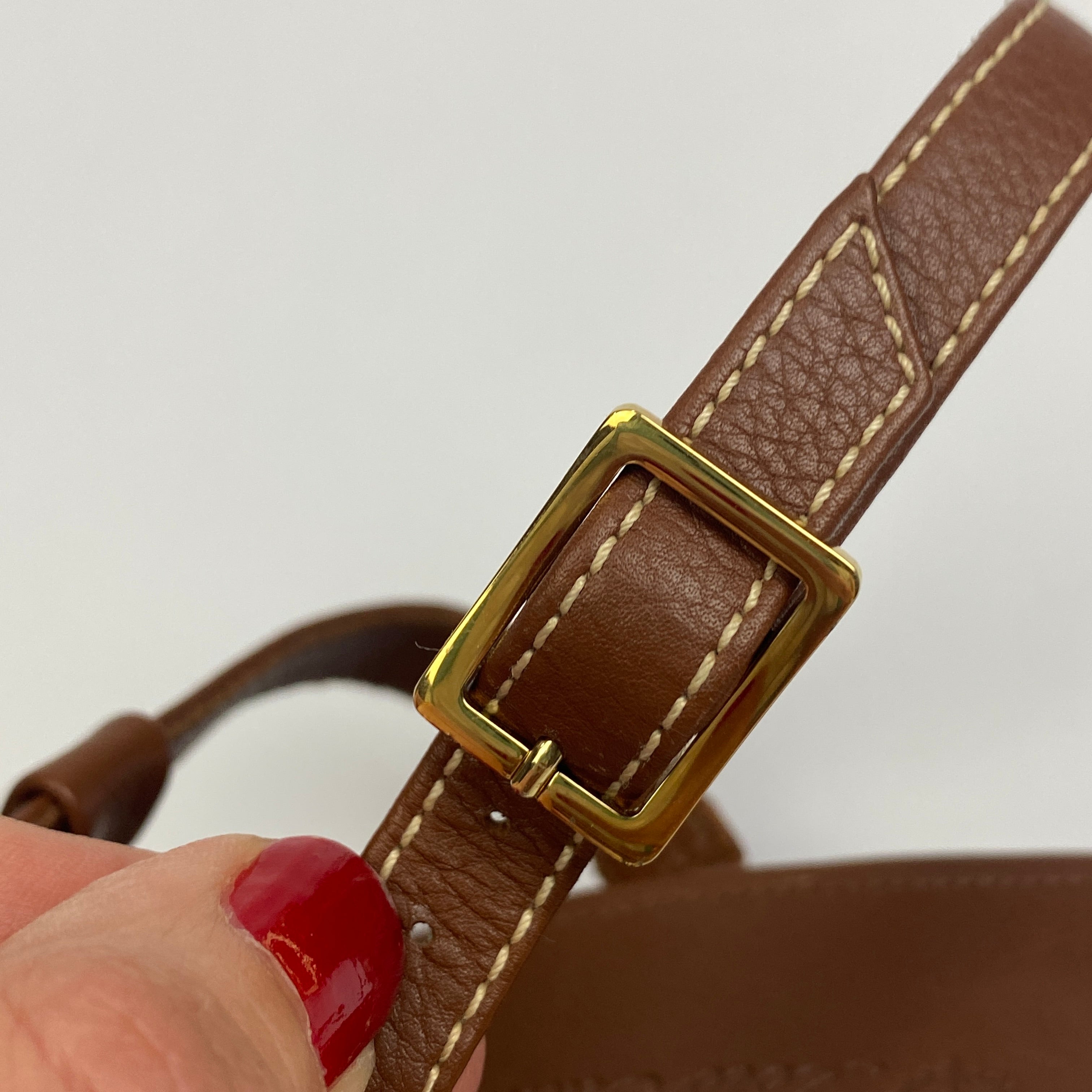 Loro Piana Brown Leather T-Bar Sandal 40