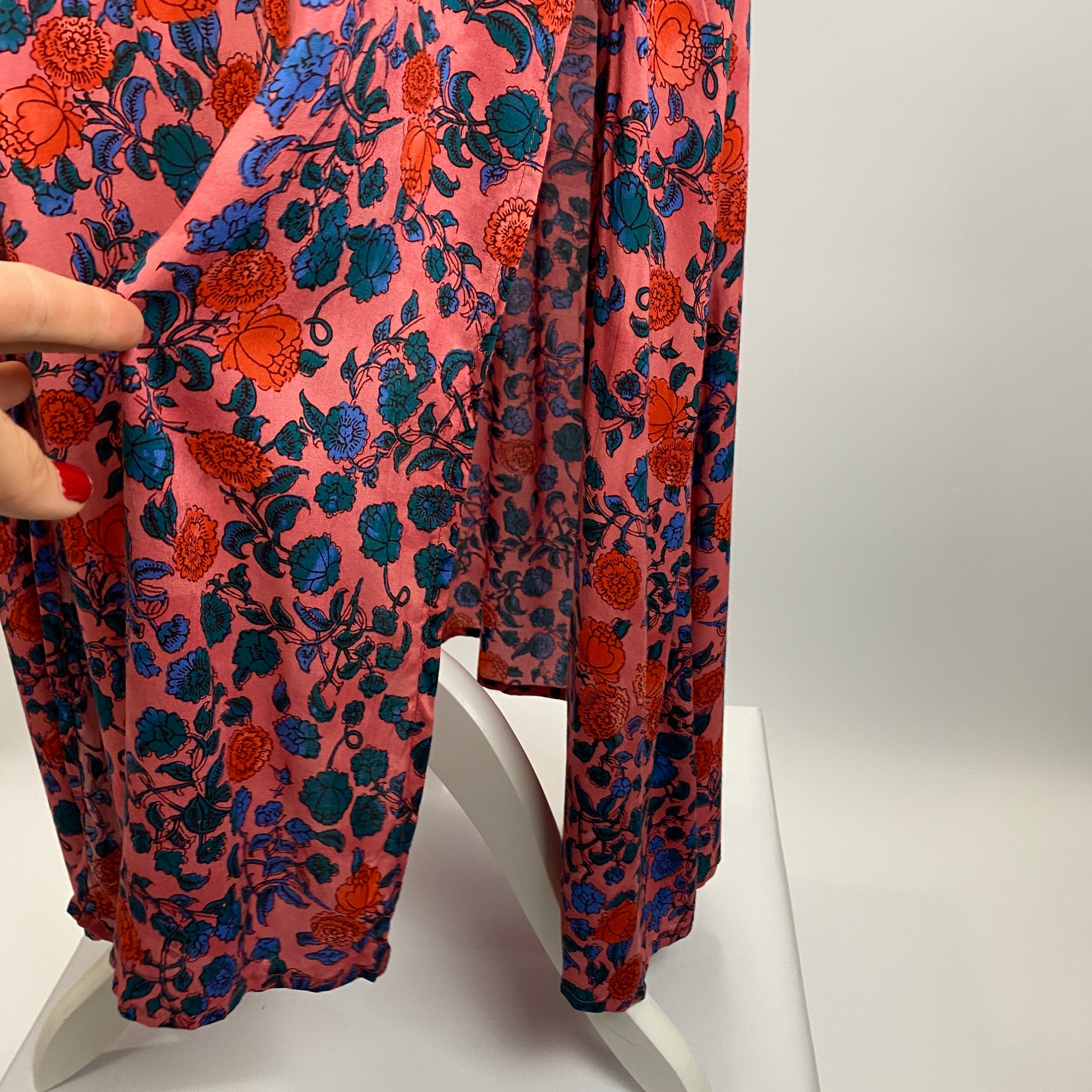 Natalie Martin New Pink Floral Maxi Dress M