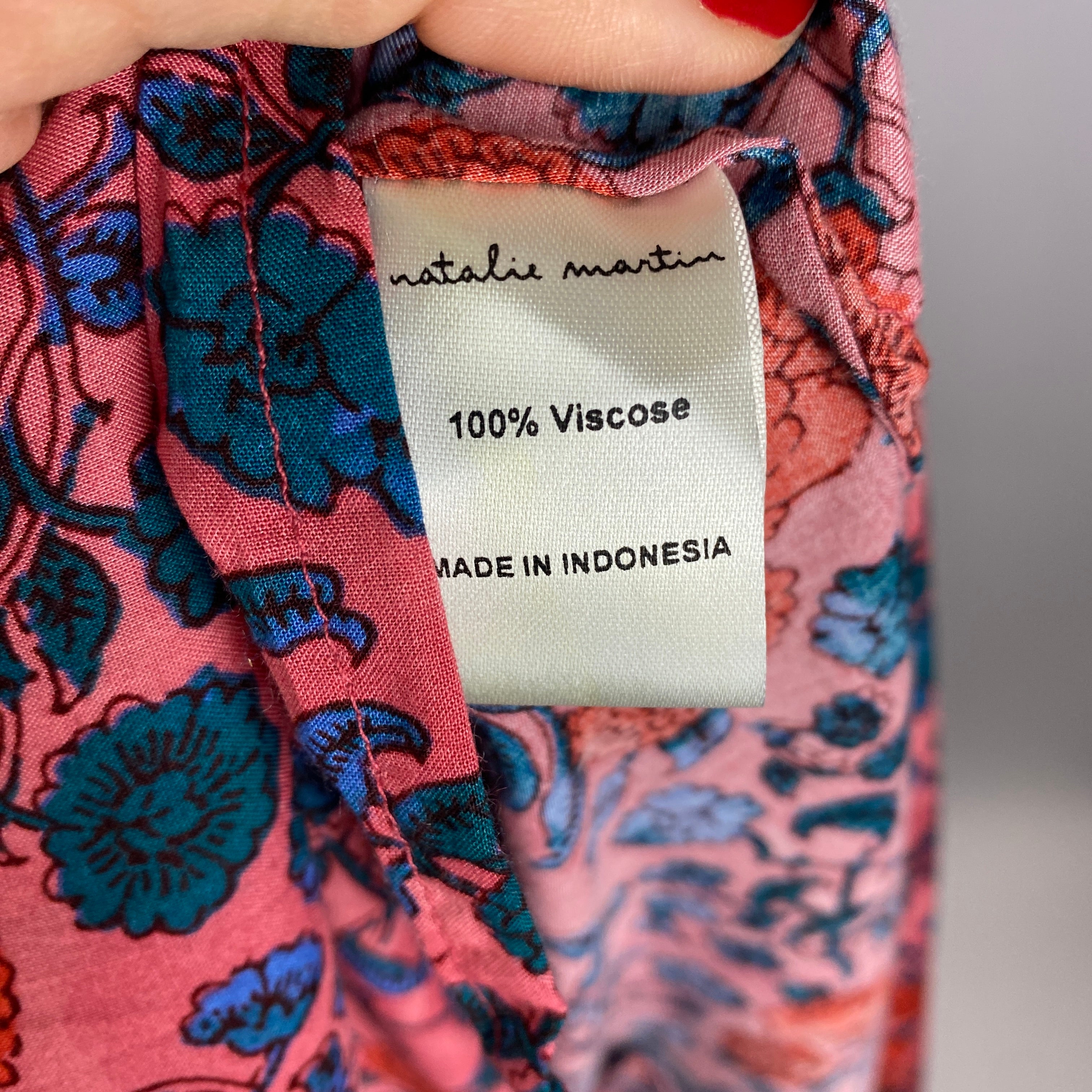 Natalie Martin New Pink Floral Maxi Dress M