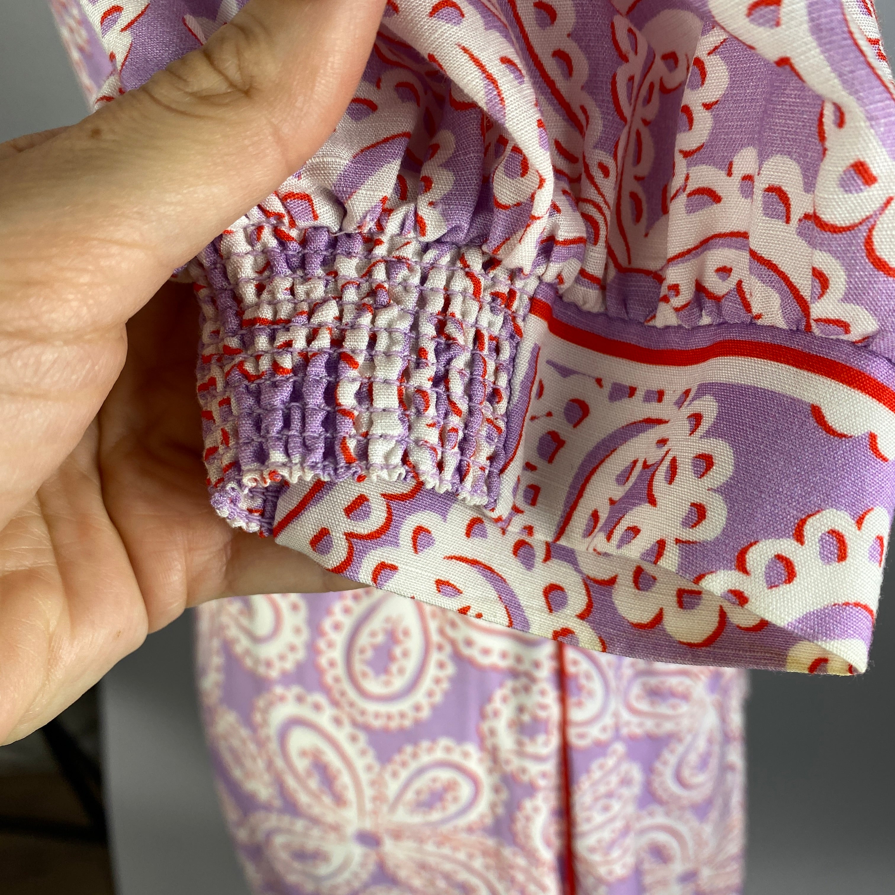 Me&Em Lilac Lace Print Shirtdress XS