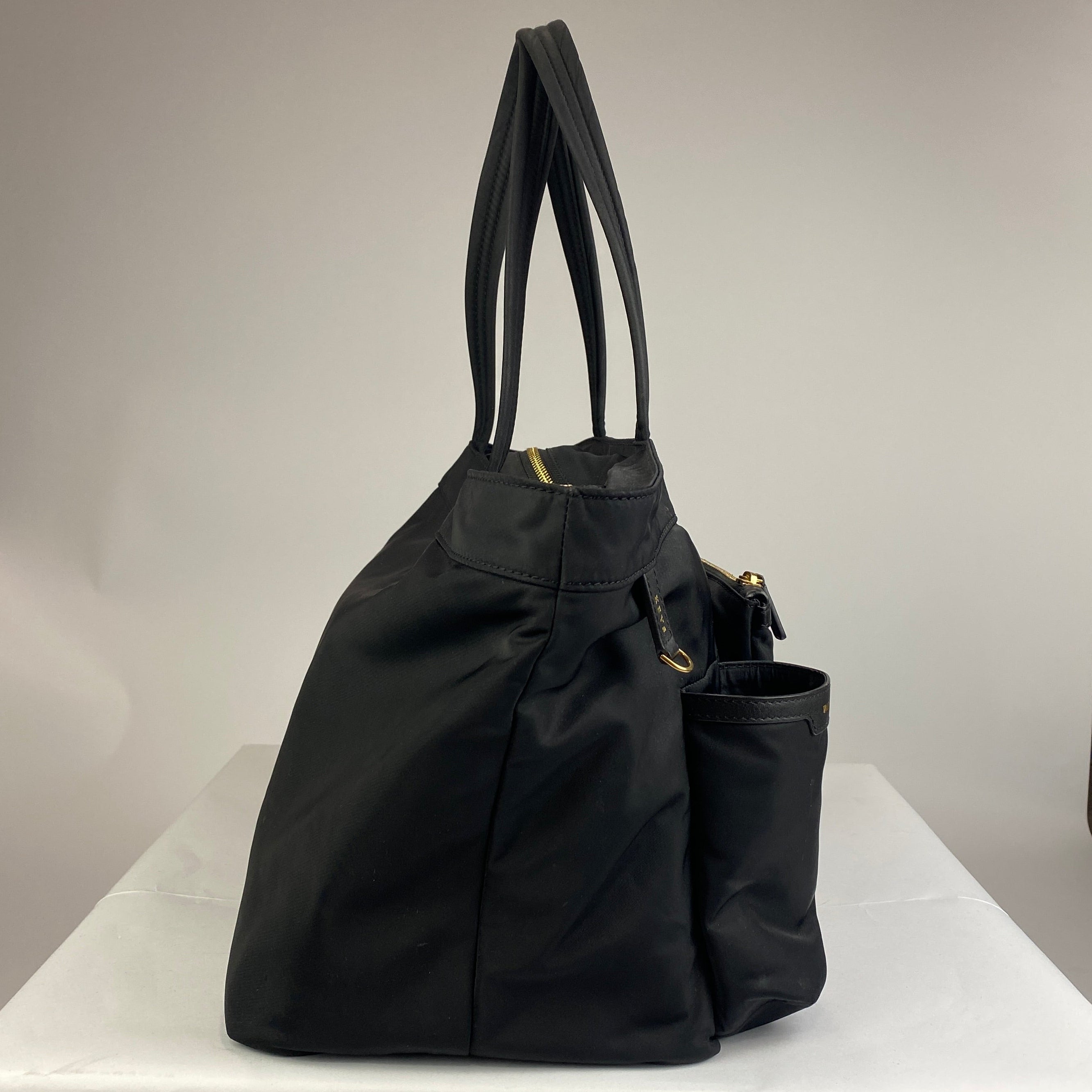 Anya Hindmarch £595 Black Nylon Multipocket Tote Bag