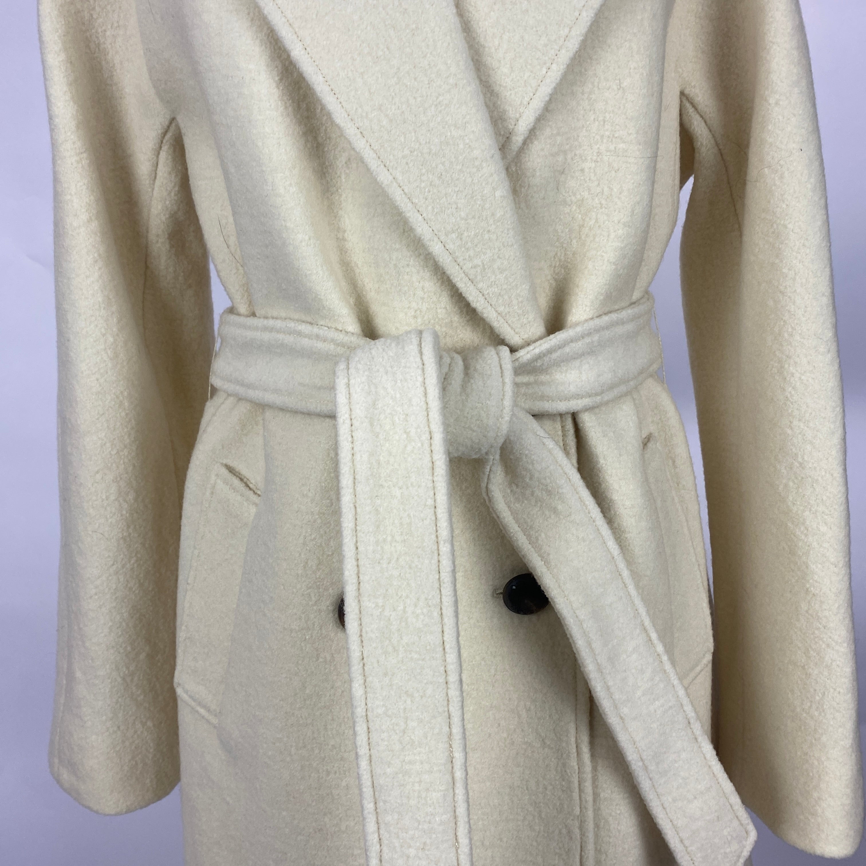 Veronica Beard New £1600 Cream Boucle Wool Della Dickey Coat S