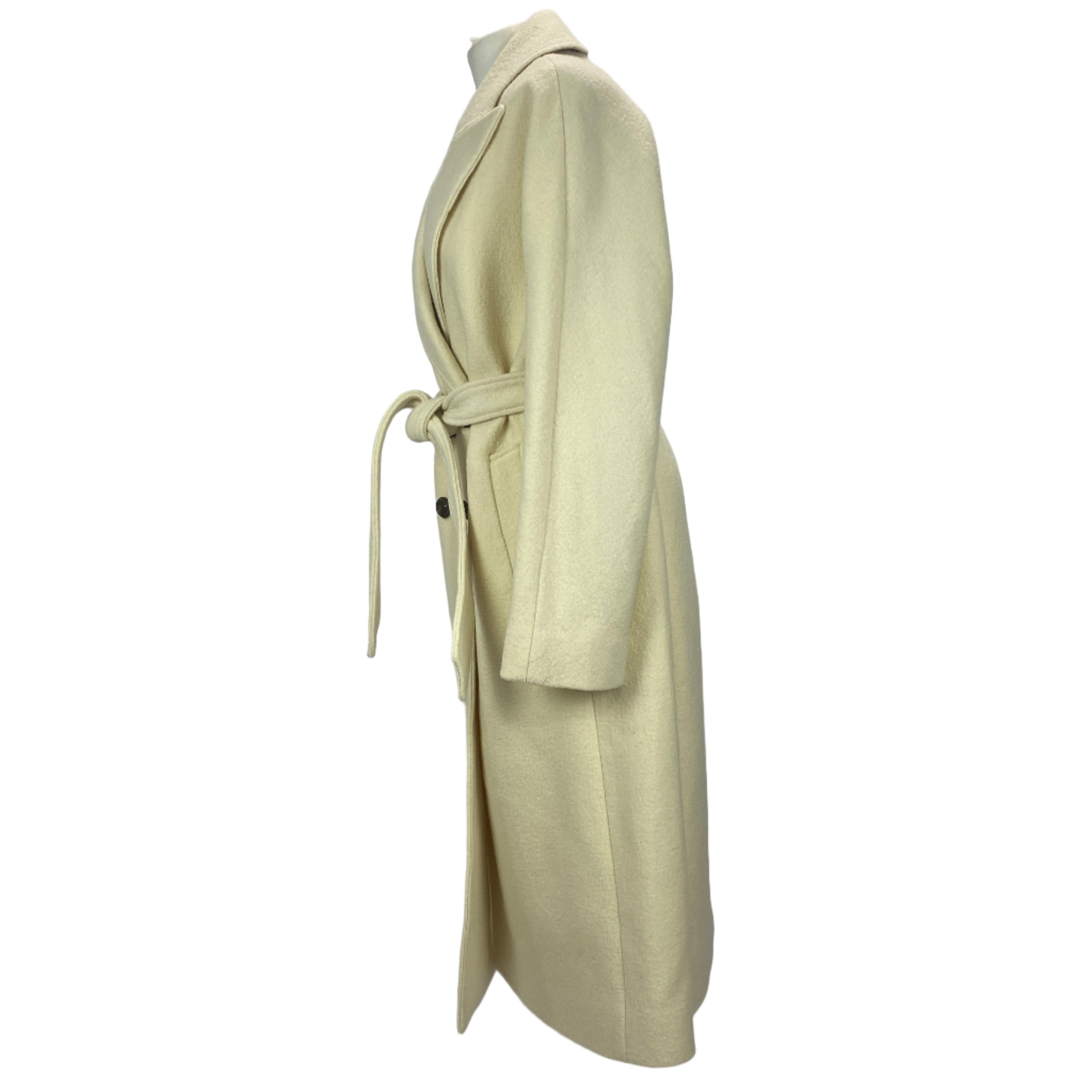 Veronica Beard New £1600 Cream Boucle Wool Della Dickey Coat S