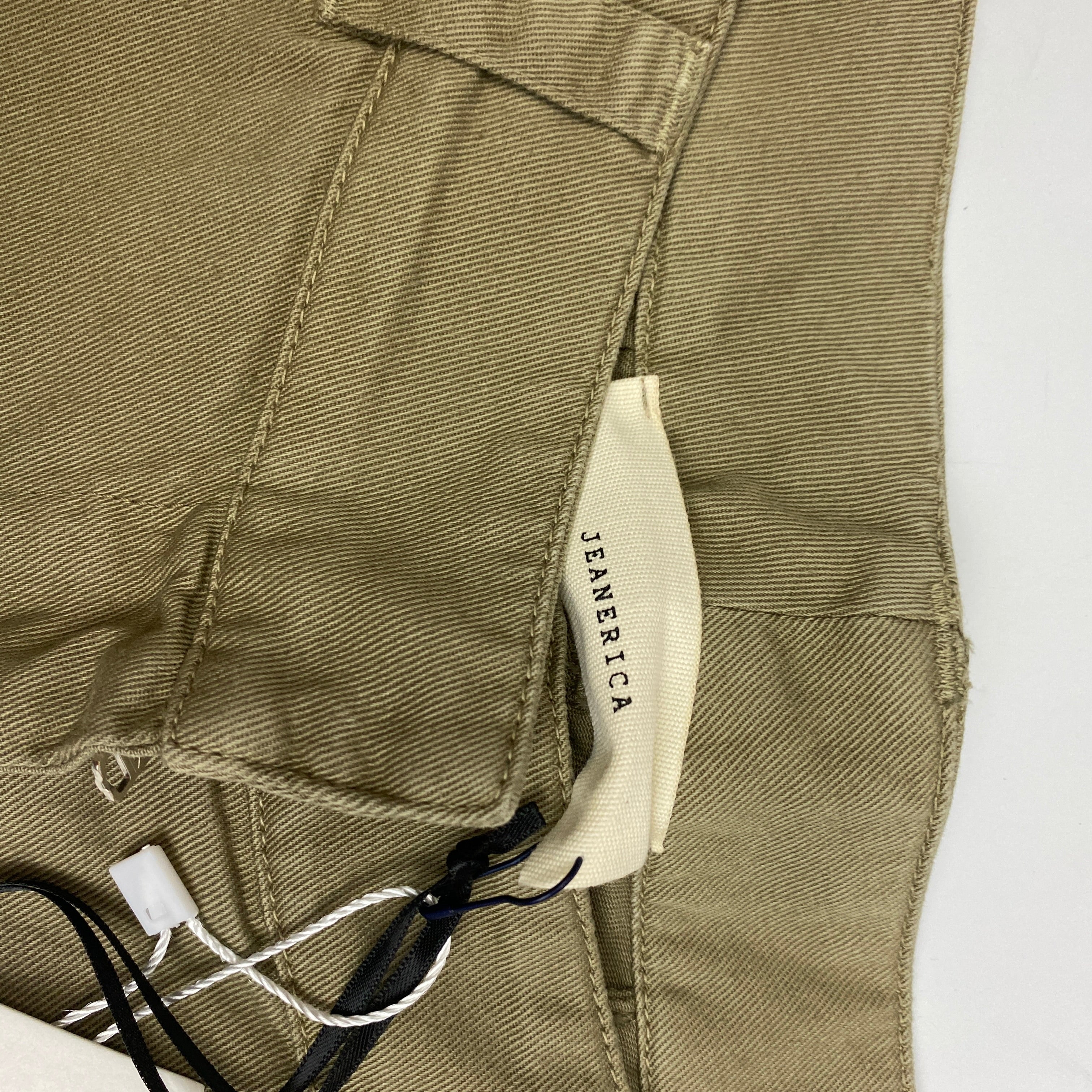 Jeanerica New £260 Light Khaki Kyoto Chino Trousers 26