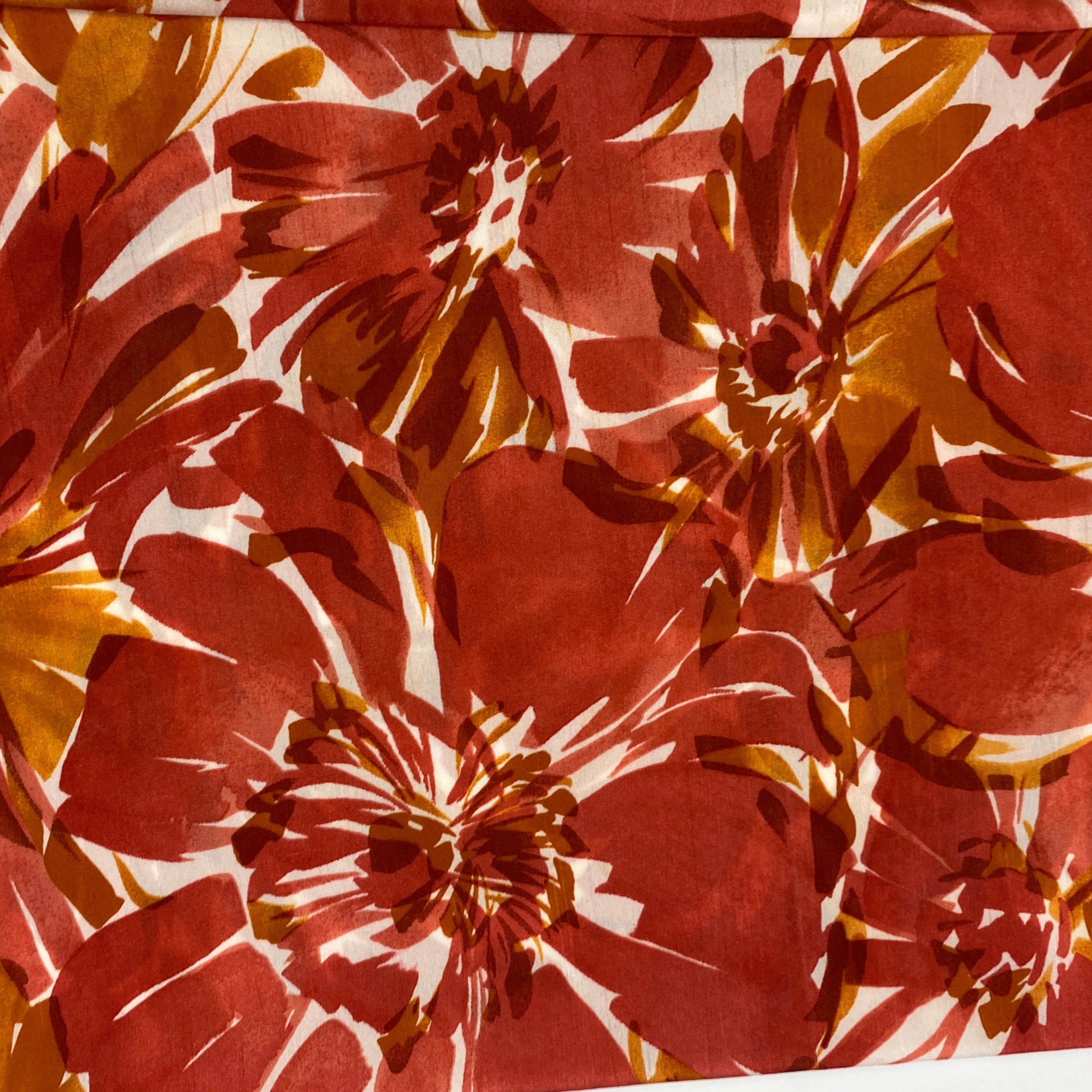 Alexis New £295 Burnt Orange & Ivory Floral Brushstroke Pants S