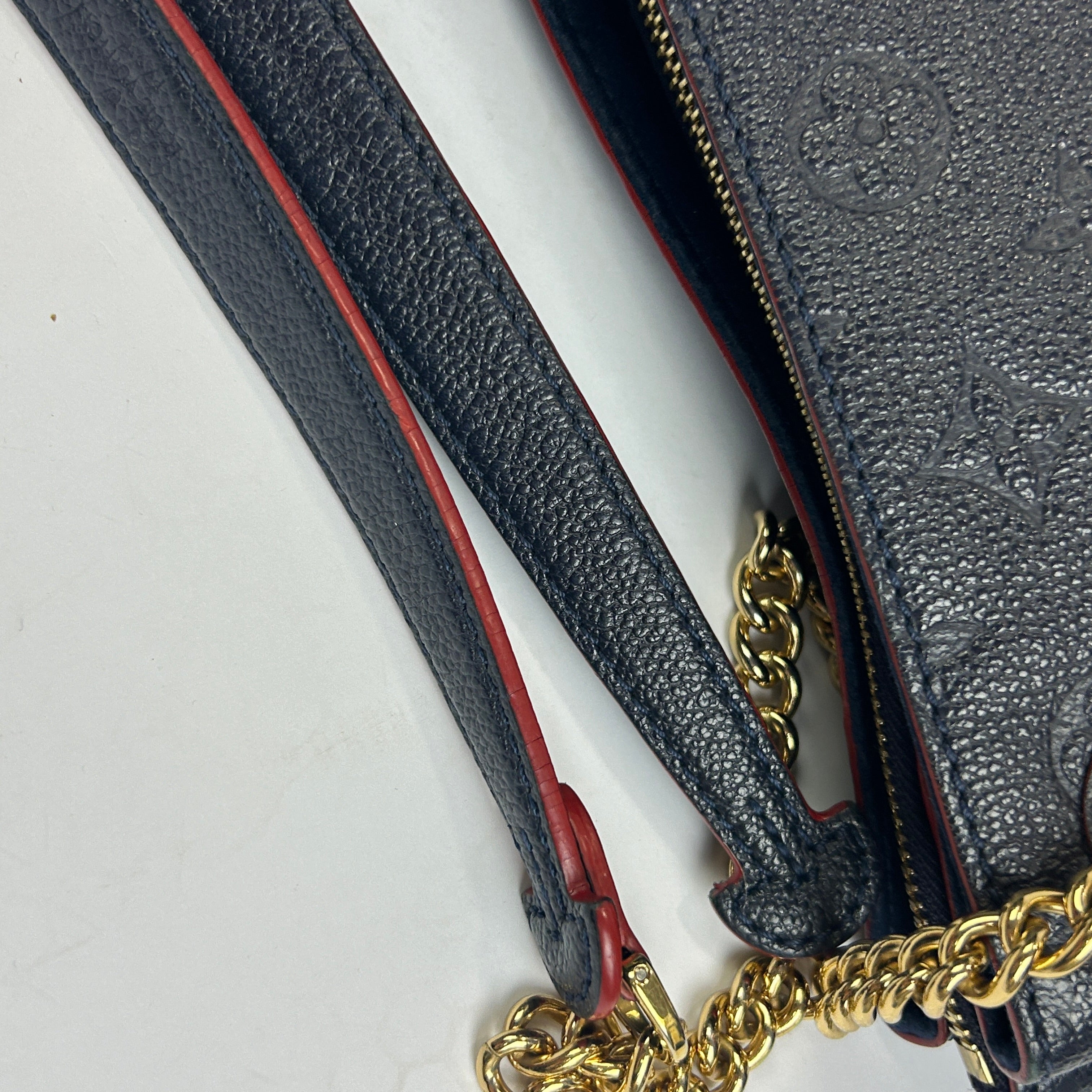 Louis Vuitton £2070 Marine Embossed Leather MM Surene Tote Bag