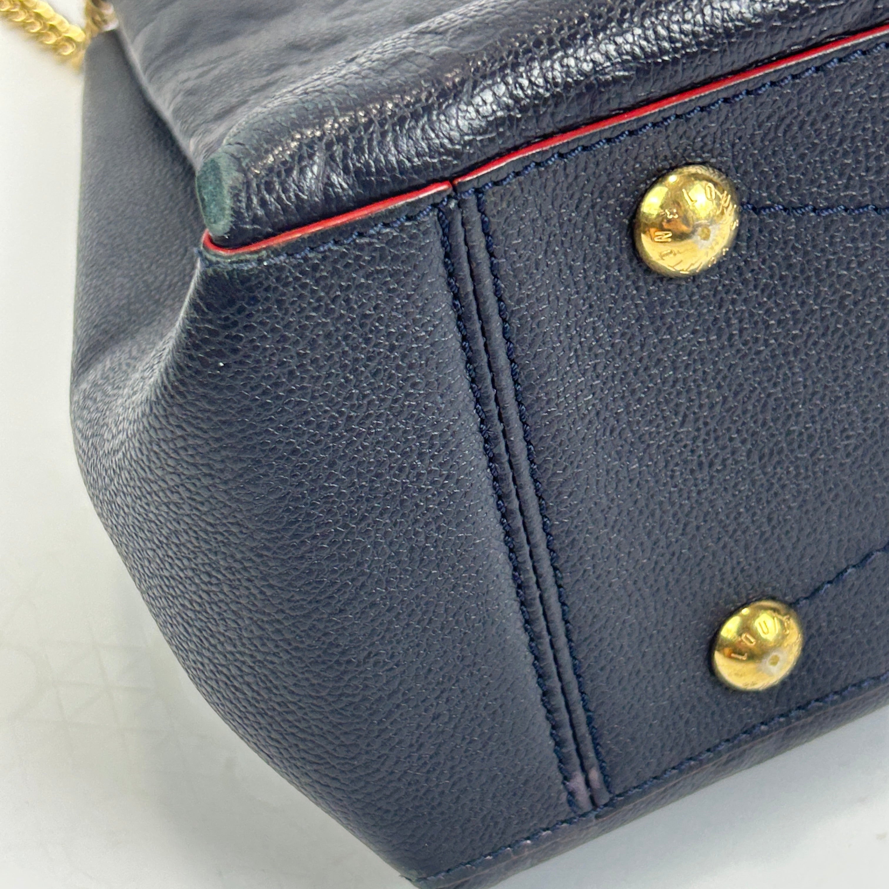 Louis Vuitton £2070 Marine Embossed Leather MM Surene Tote Bag