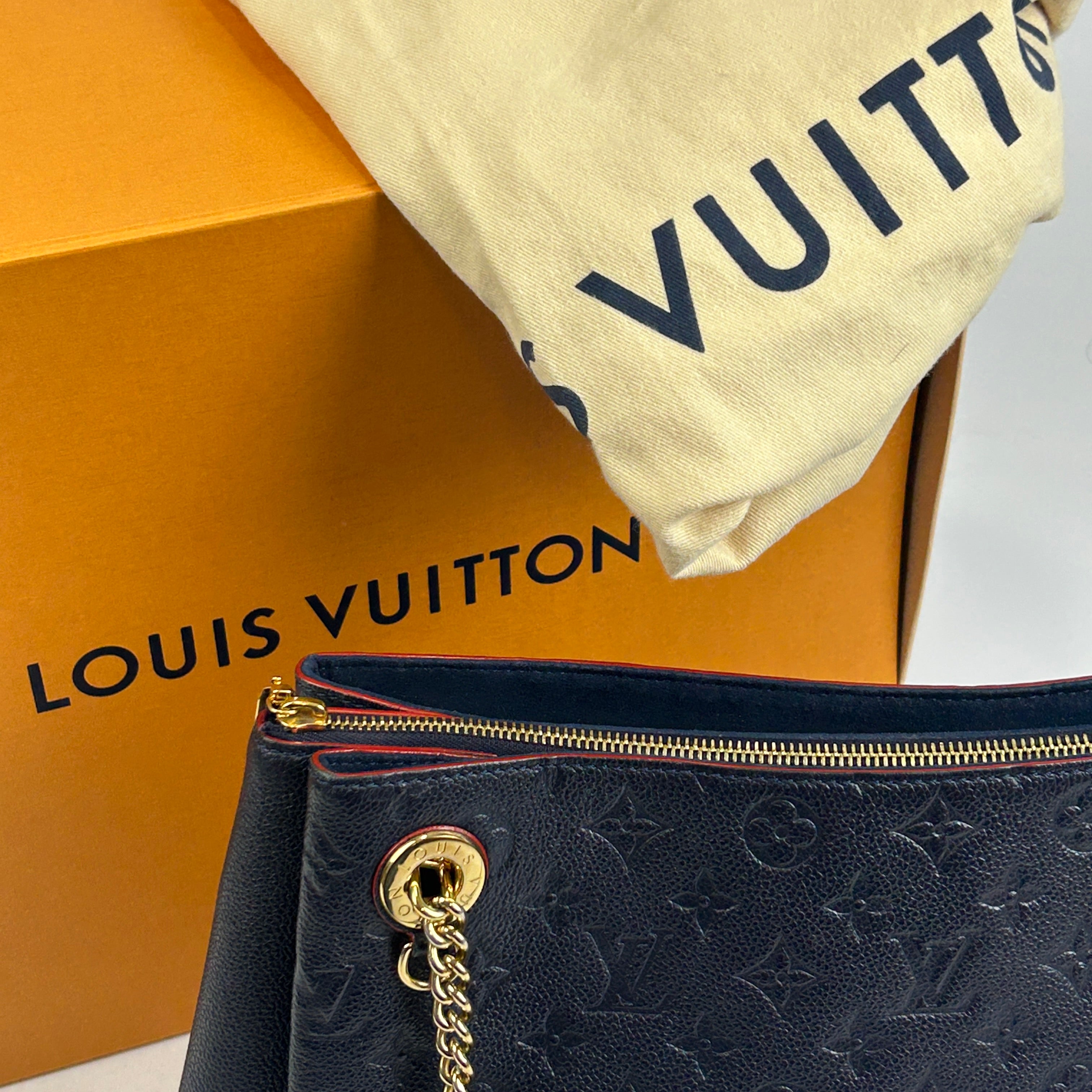 Louis Vuitton £2070 Marine Embossed Leather MM Surene Tote Bag