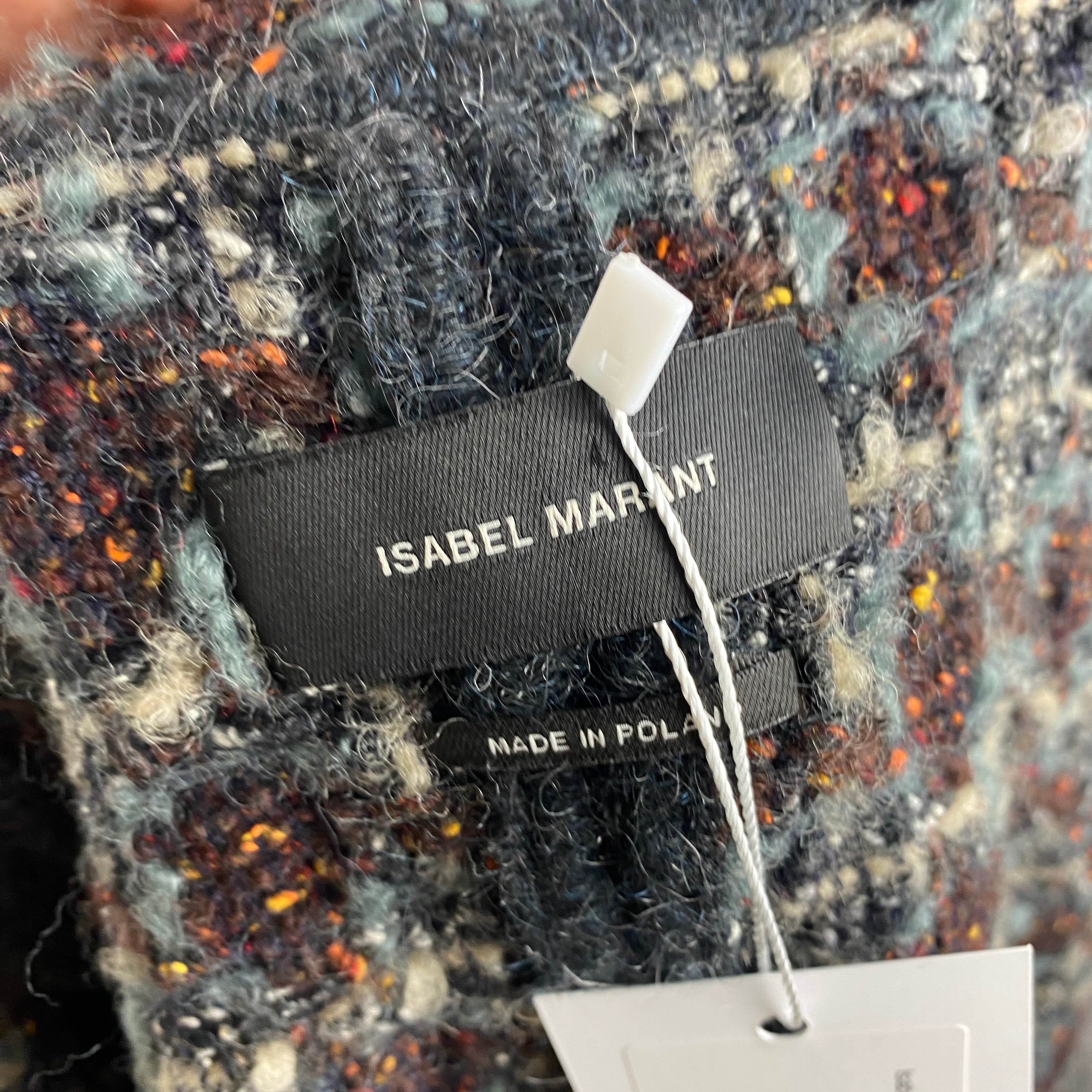 Isabel Marant Espresso & Smoke Boucle Tweed Jacket S