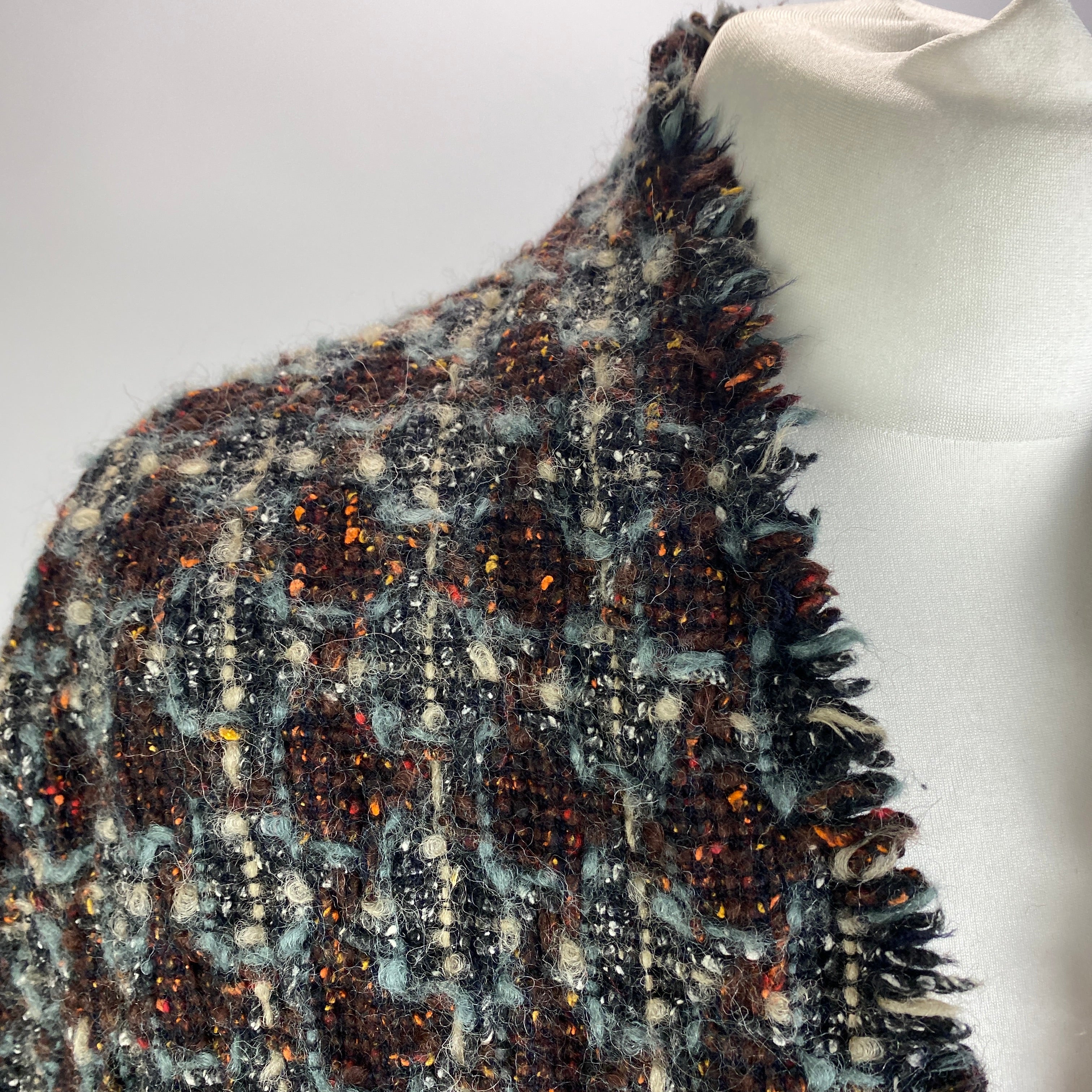 Isabel Marant Espresso & Smoke Boucle Tweed Jacket S