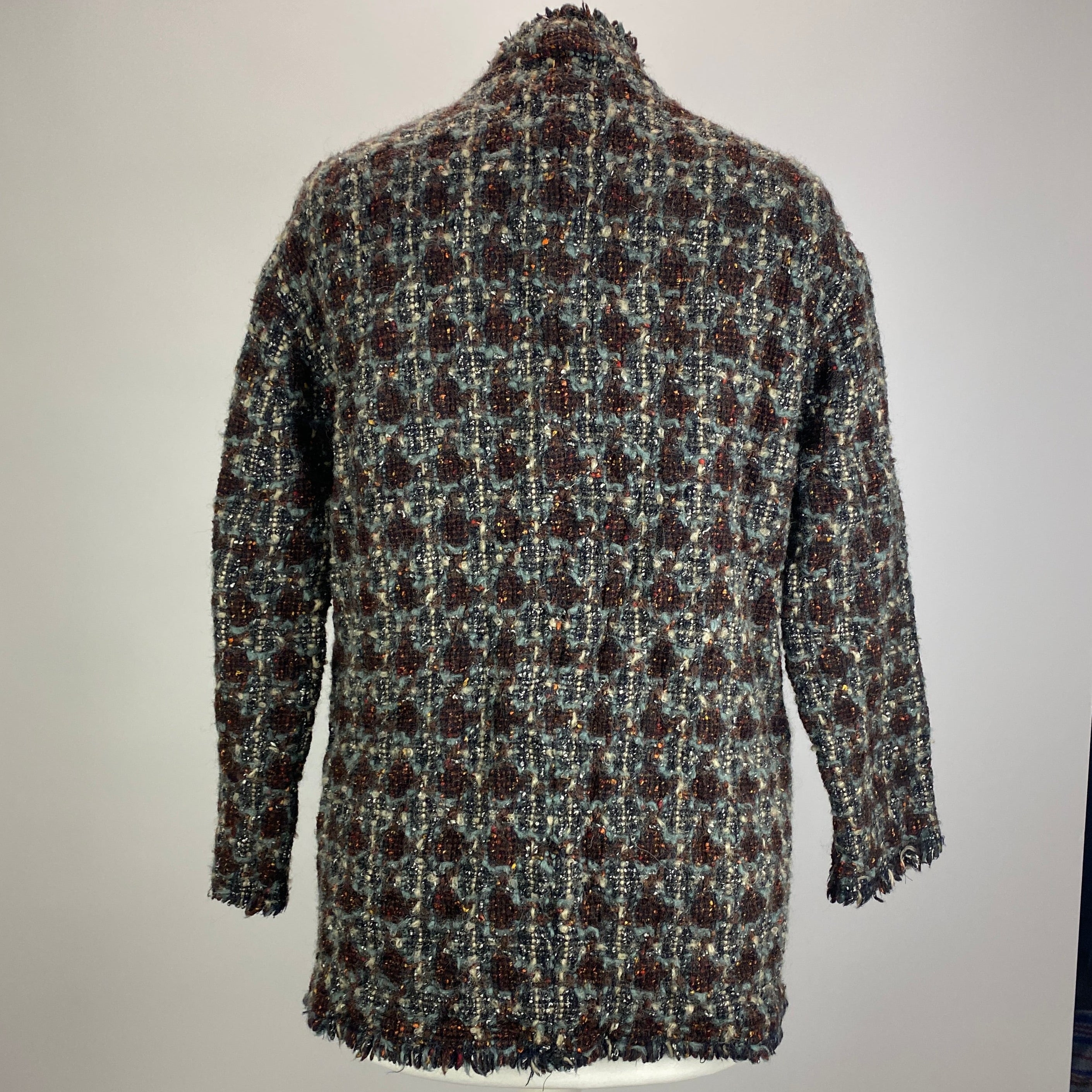 Isabel Marant Espresso & Smoke Boucle Tweed Jacket S