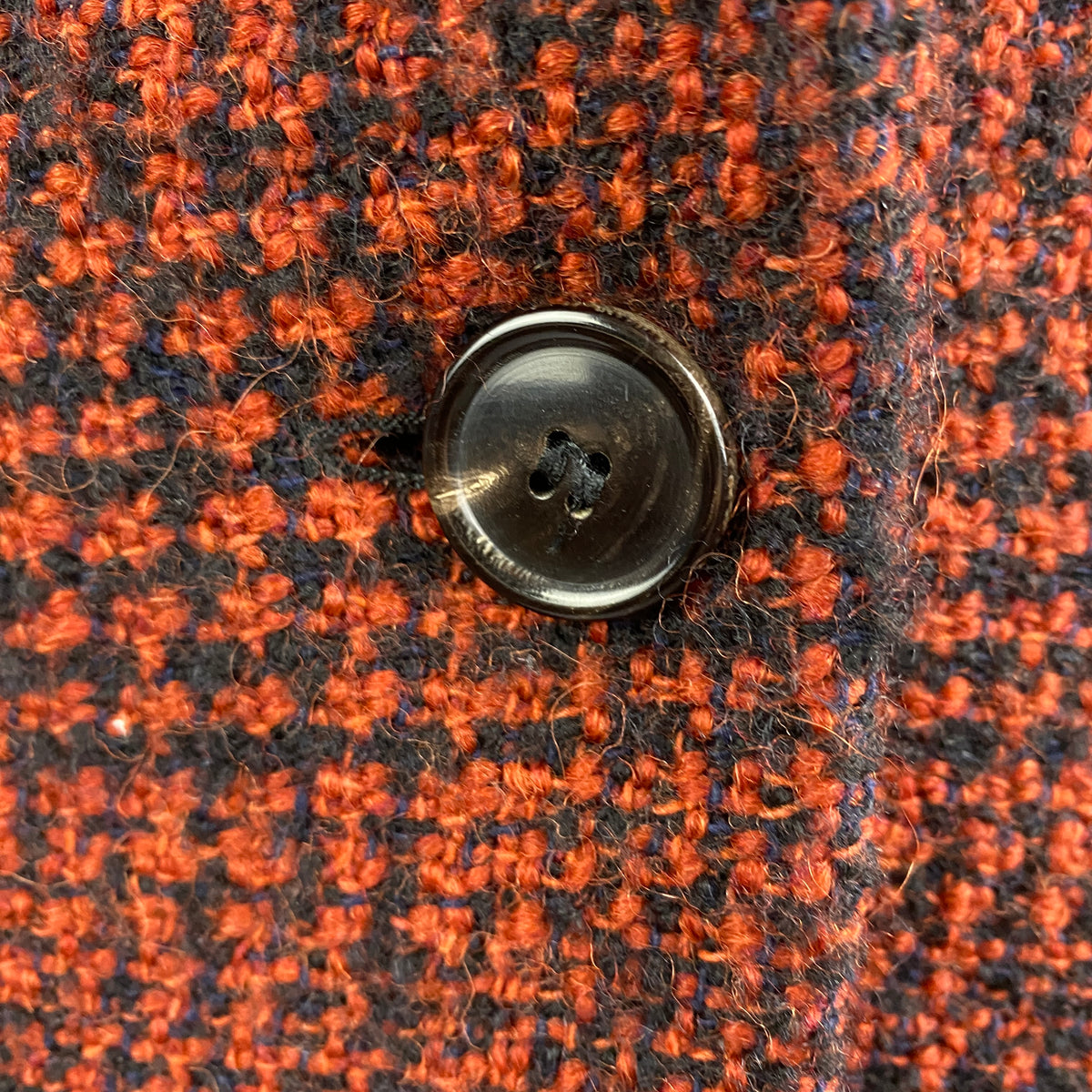 Isabel Marant Etoile Orange & Black Boucle Tweed Jacket XS