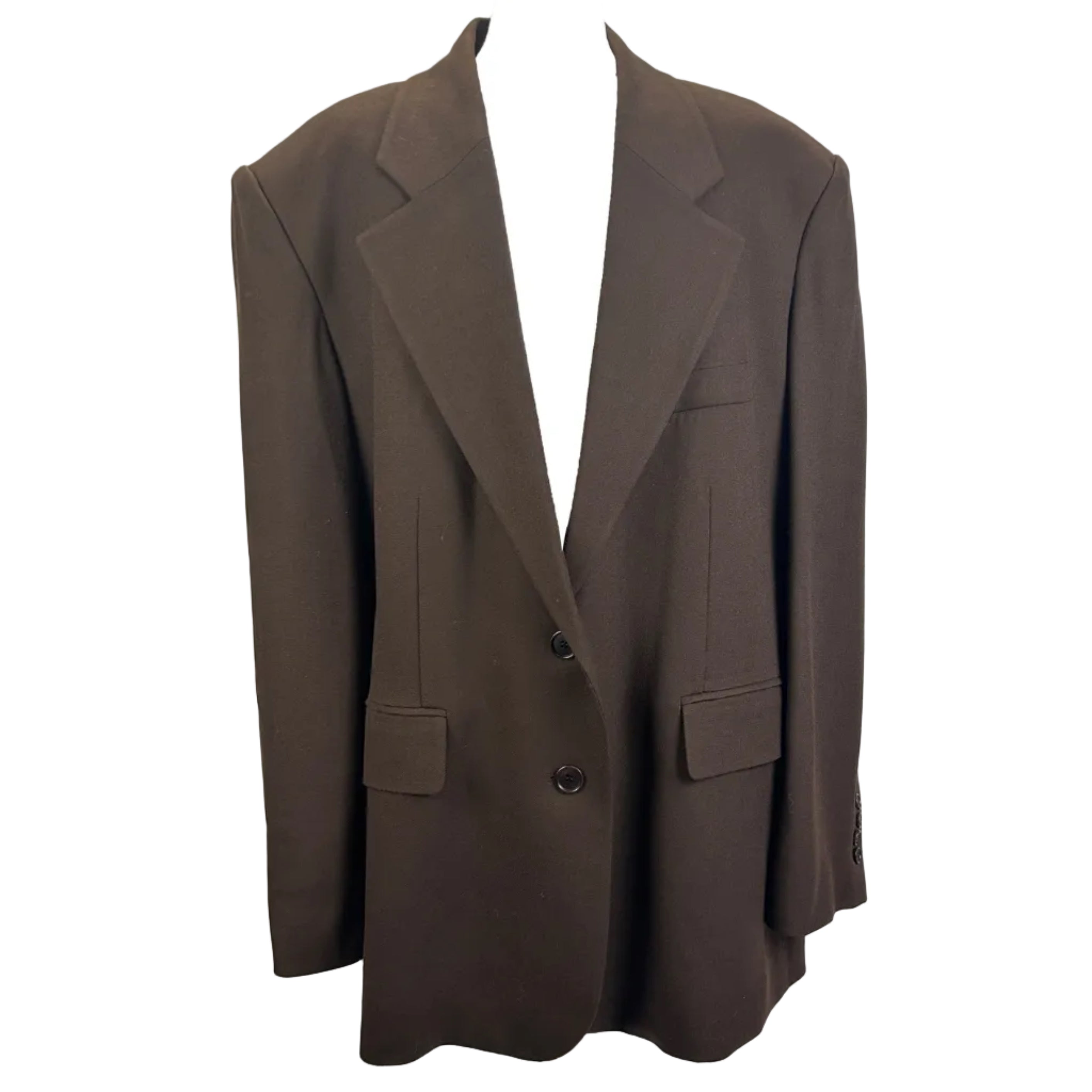 The Frankie Shop New Chocolate Wool Linnea Blazer L/XL/XXL