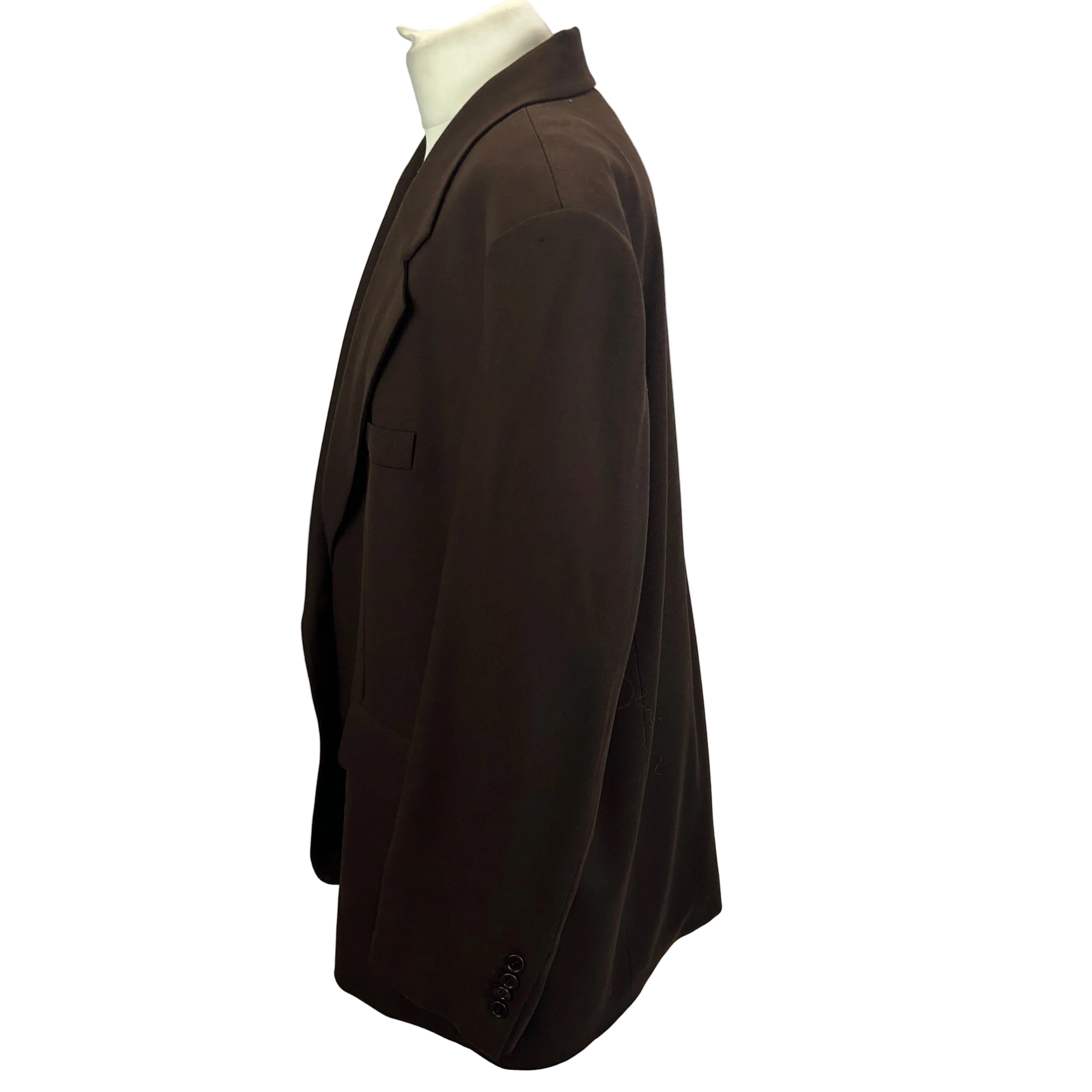 The Frankie Shop New Chocolate Wool Linnea Blazer L/XL/XXL