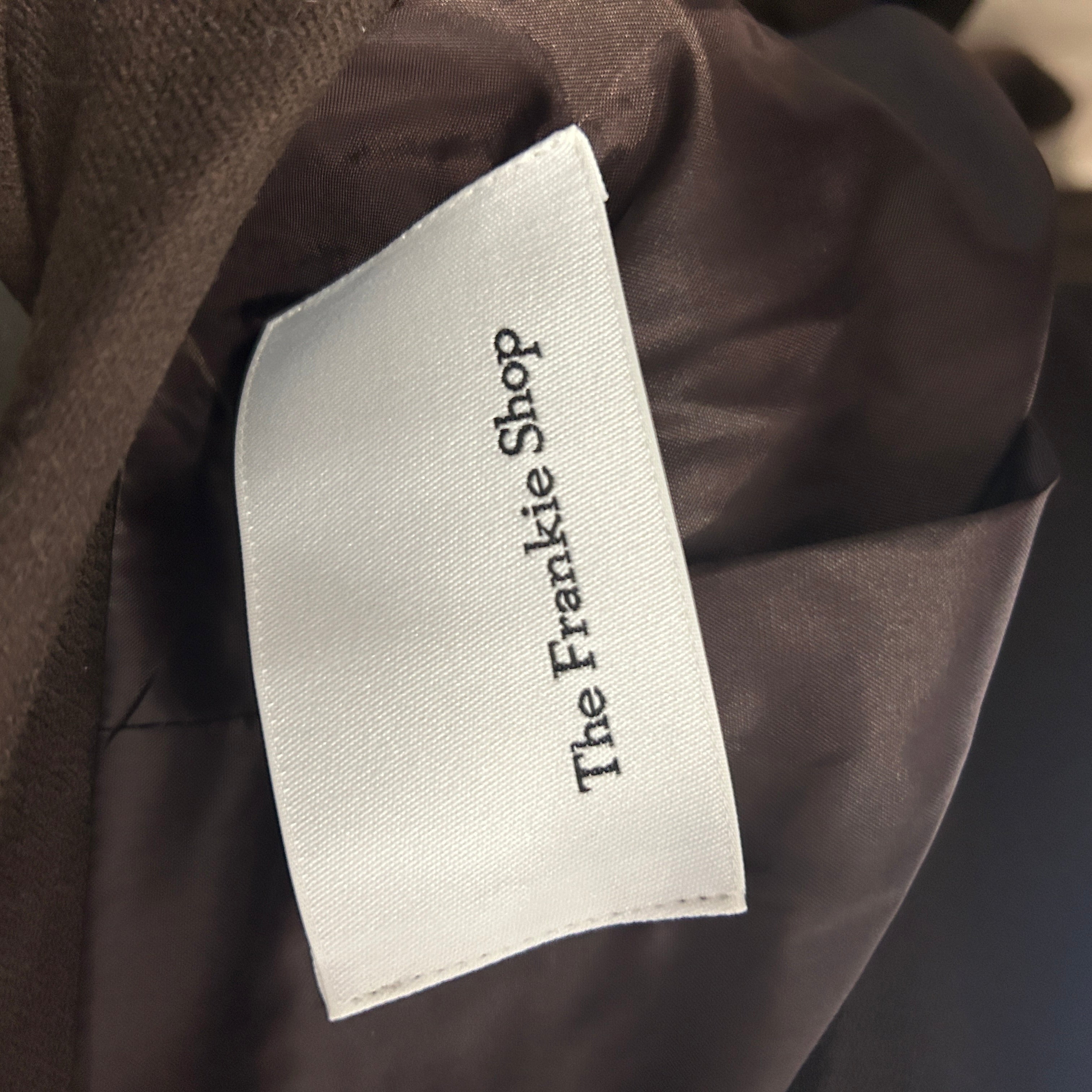 The Frankie Shop New Chocolate Wool Linnea Blazer L/XL/XXL