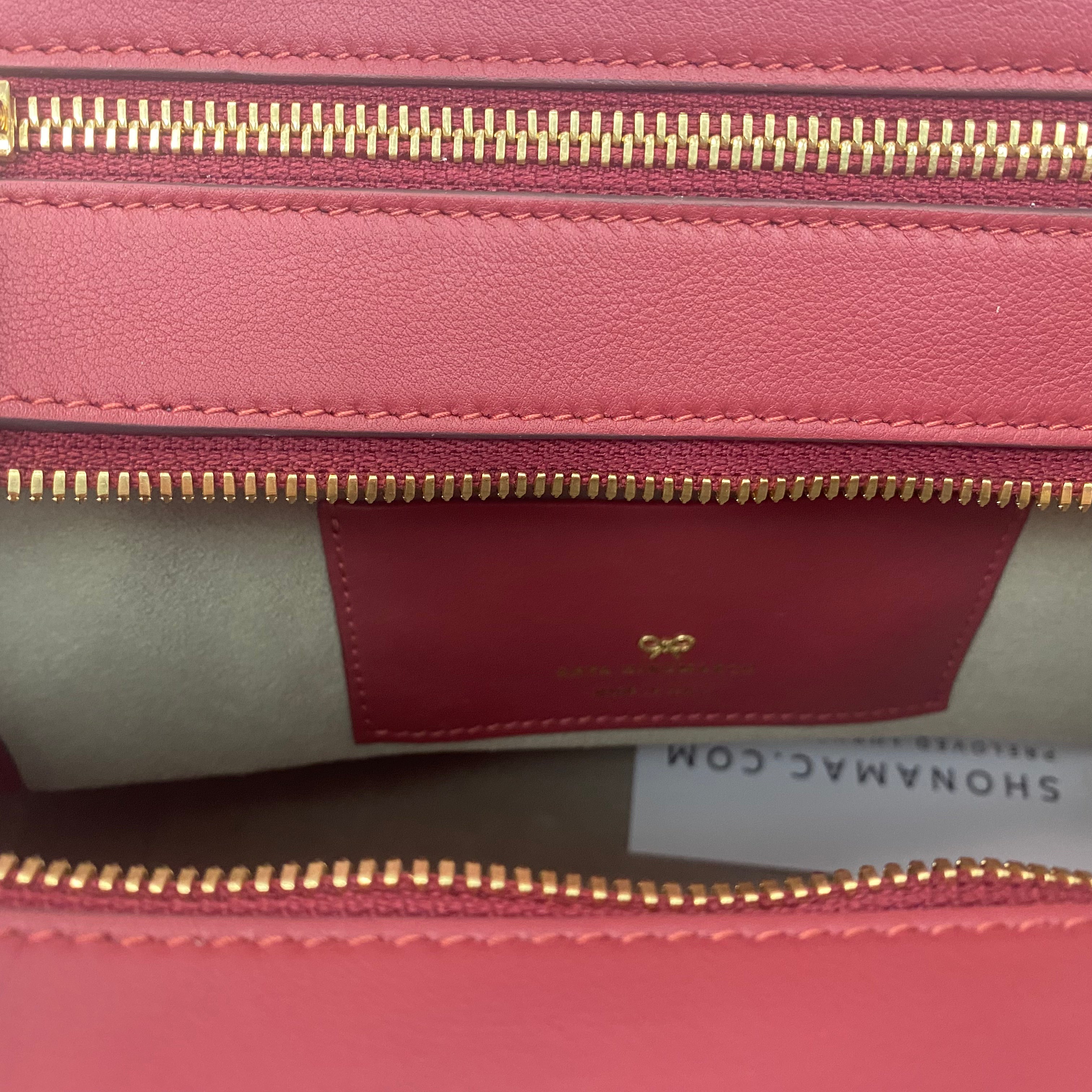 Anya Hindmarch £1650 Damson Calf Seaton Crossbody Bag