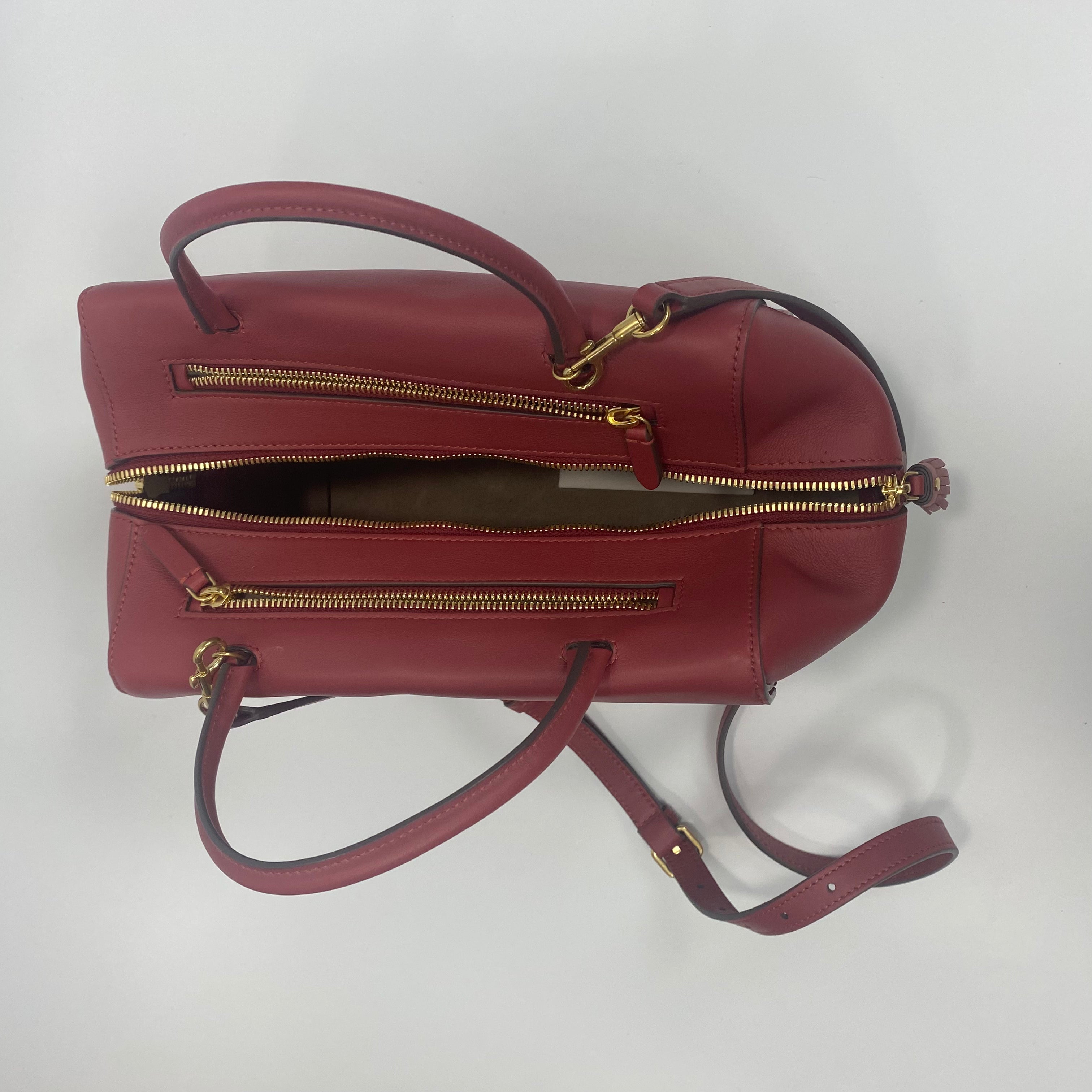 Anya Hindmarch £1650 Damson Calf Seaton Crossbody Bag