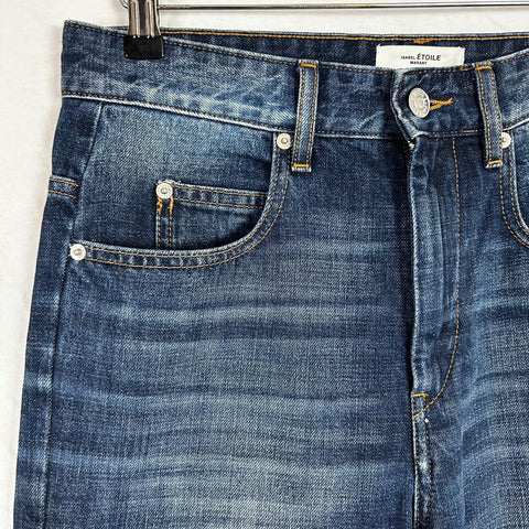 Isabel Marant Brand New £245 Vintaged Blue Belvira Jeans S