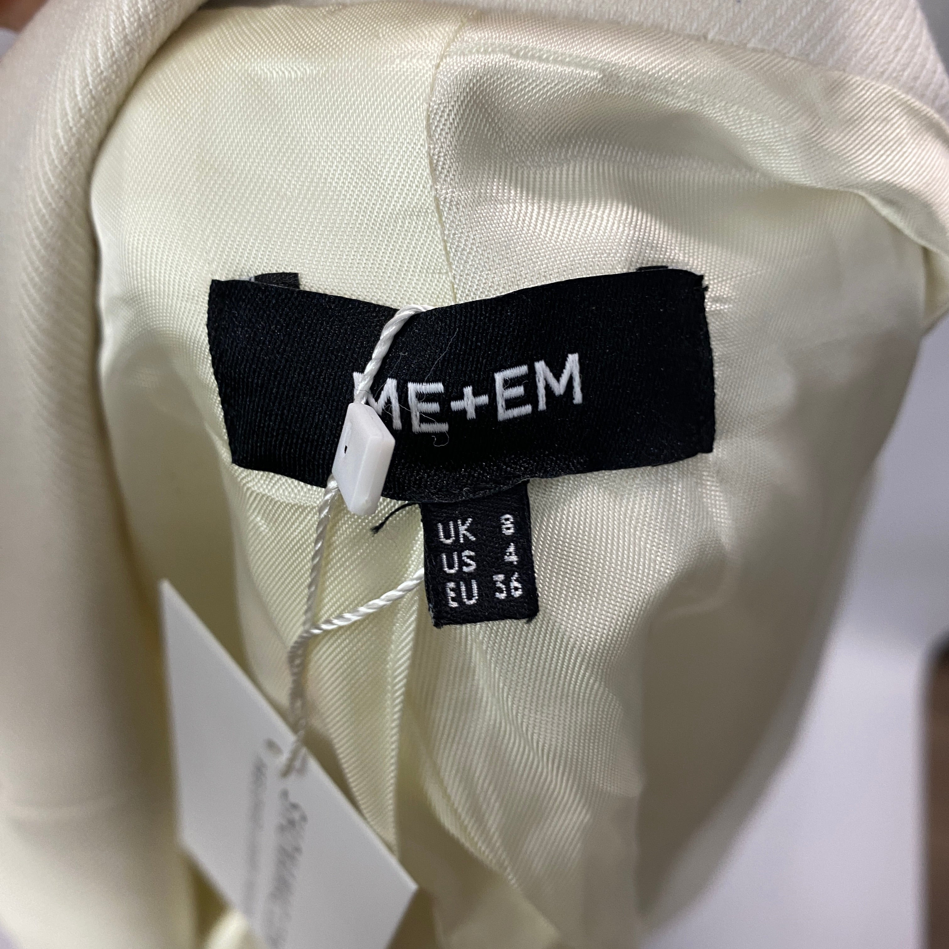 Me&Em New Ecru Textured Jacket XS