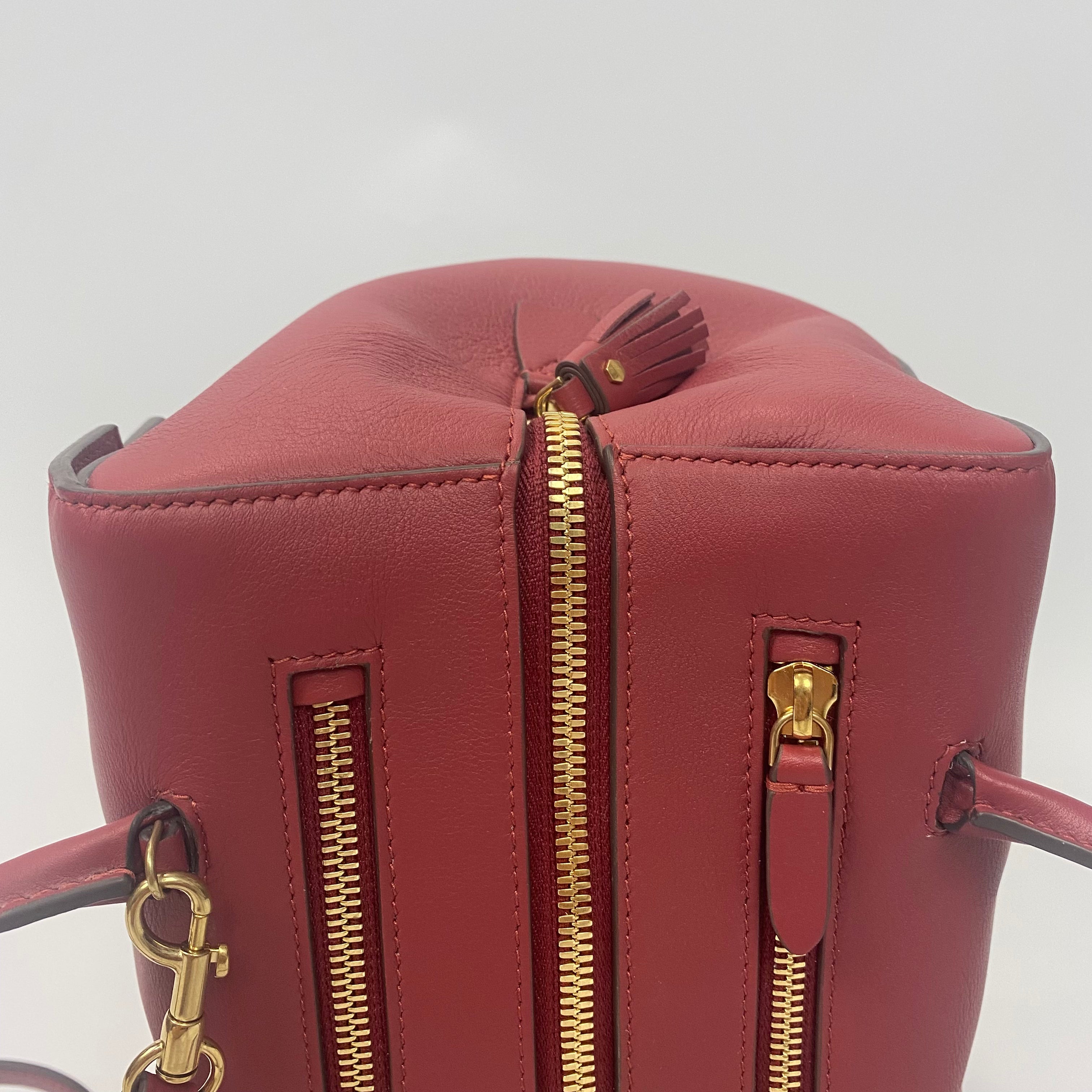 Anya Hindmarch £1650 Damson Calf Seaton Crossbody Bag