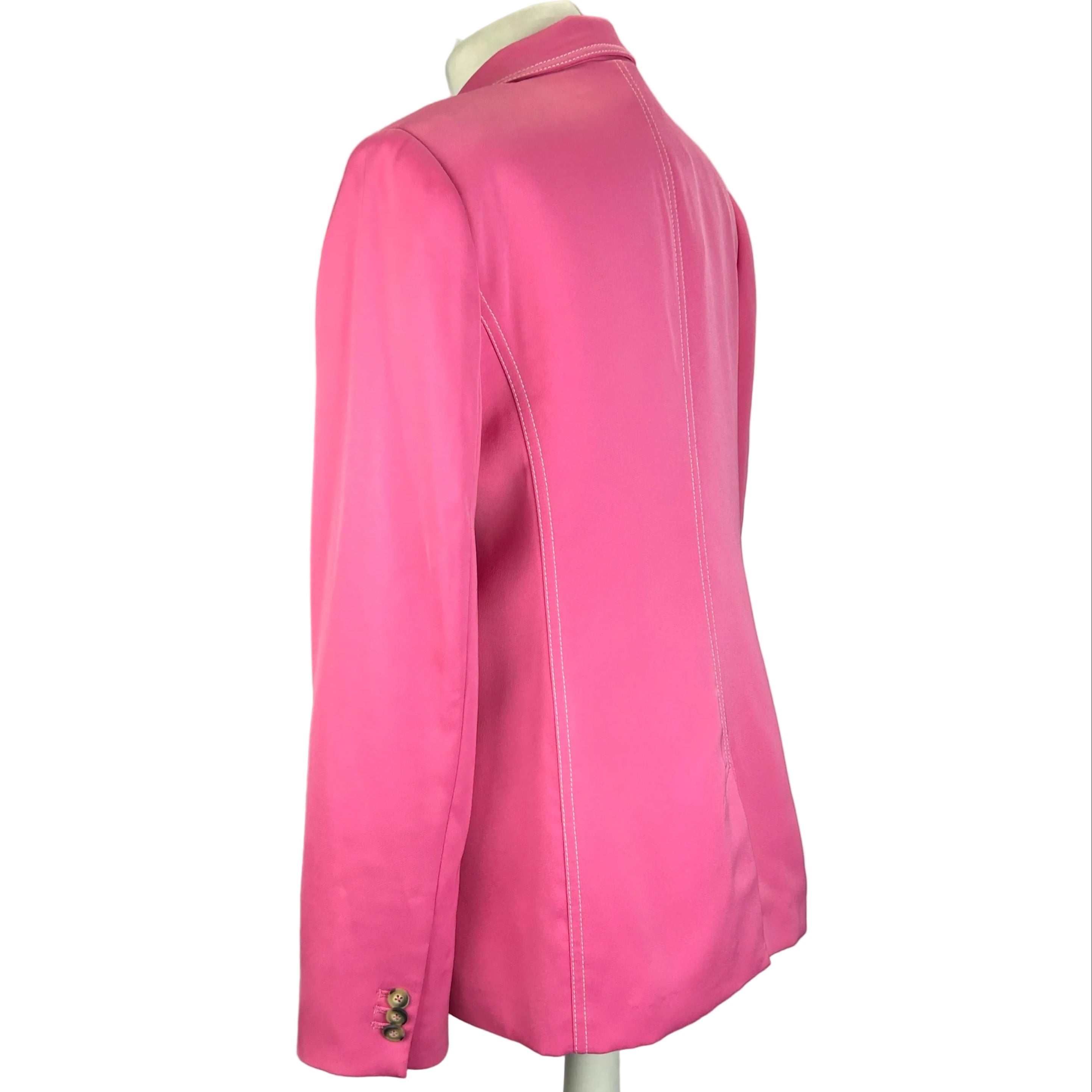 Me&Em New Sugar Pink Silky Topstitched Jacket M