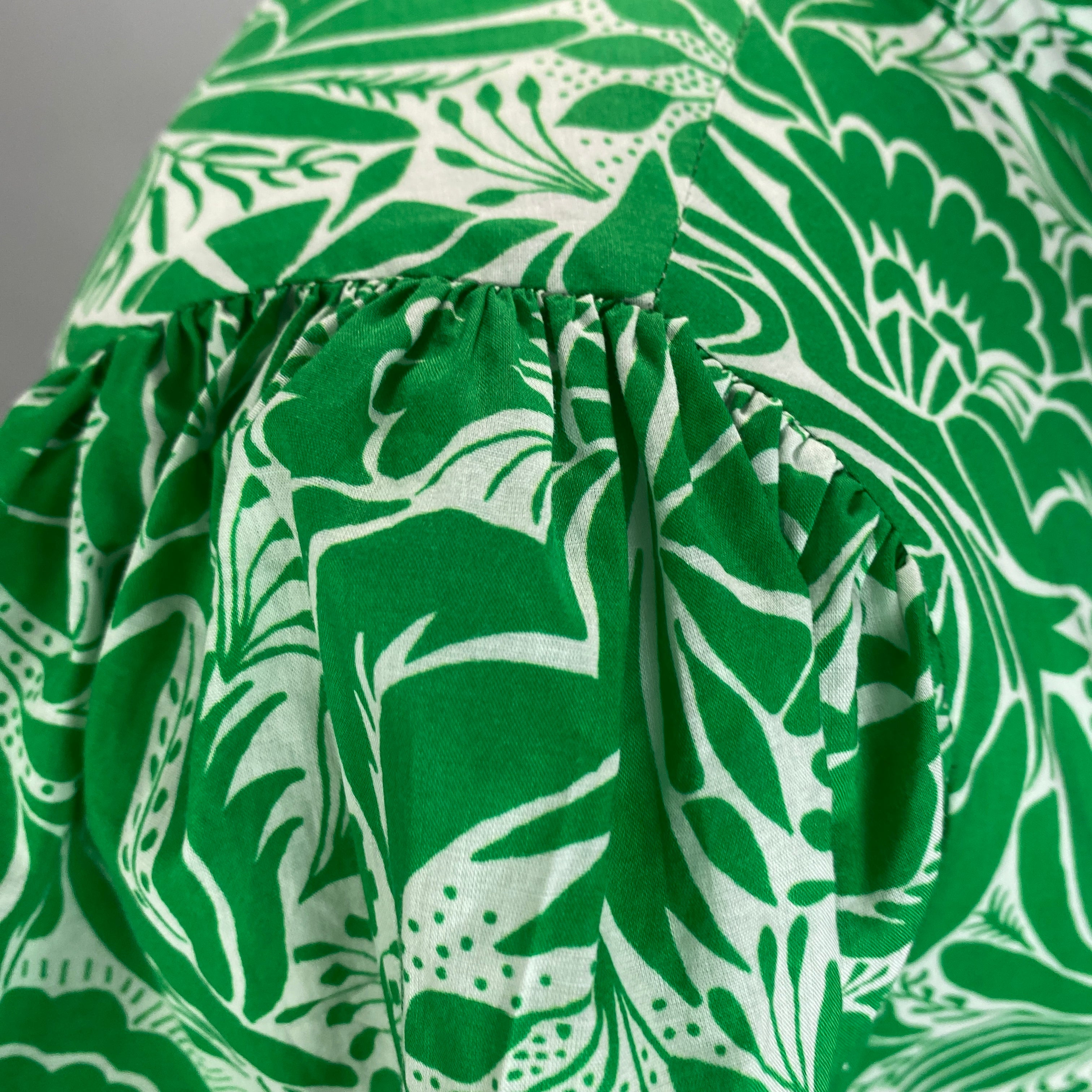 Dea Kudibal £389 Emerald Print Cotton Maxi Dress L