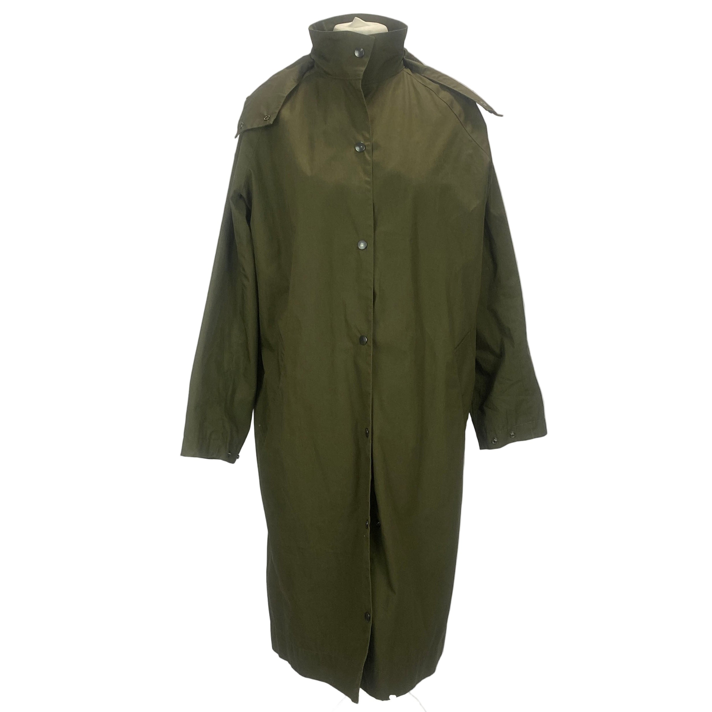 Bamford £795 Khaki Cotton Rain Mac Oversized XS/S