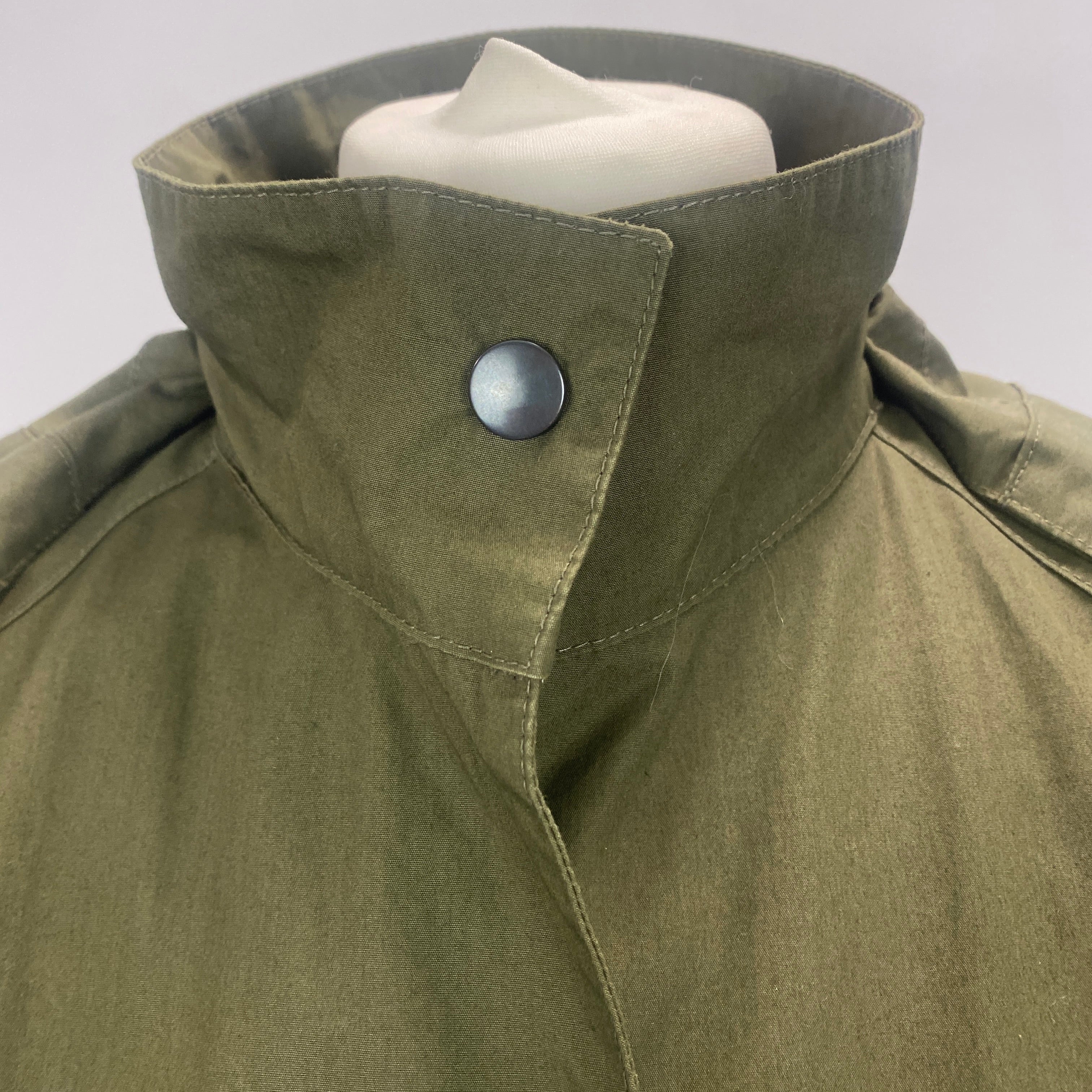 Bamford £795 Khaki Cotton Rain Mac Oversized XS/S