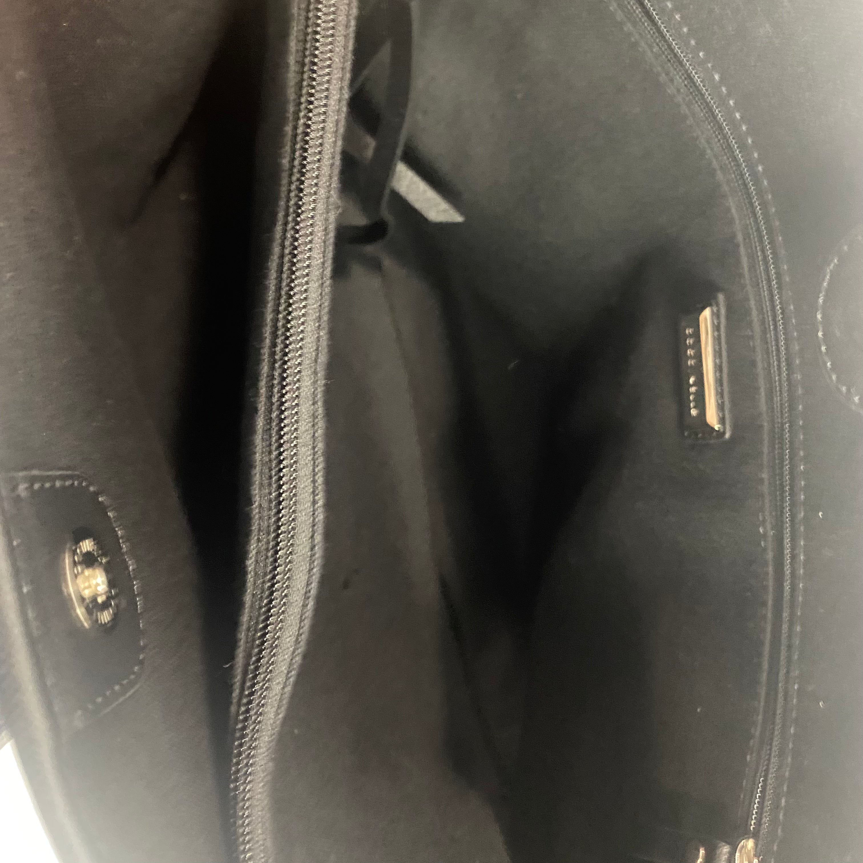 Coccinelle Black Saffiano Leather Tote Bag