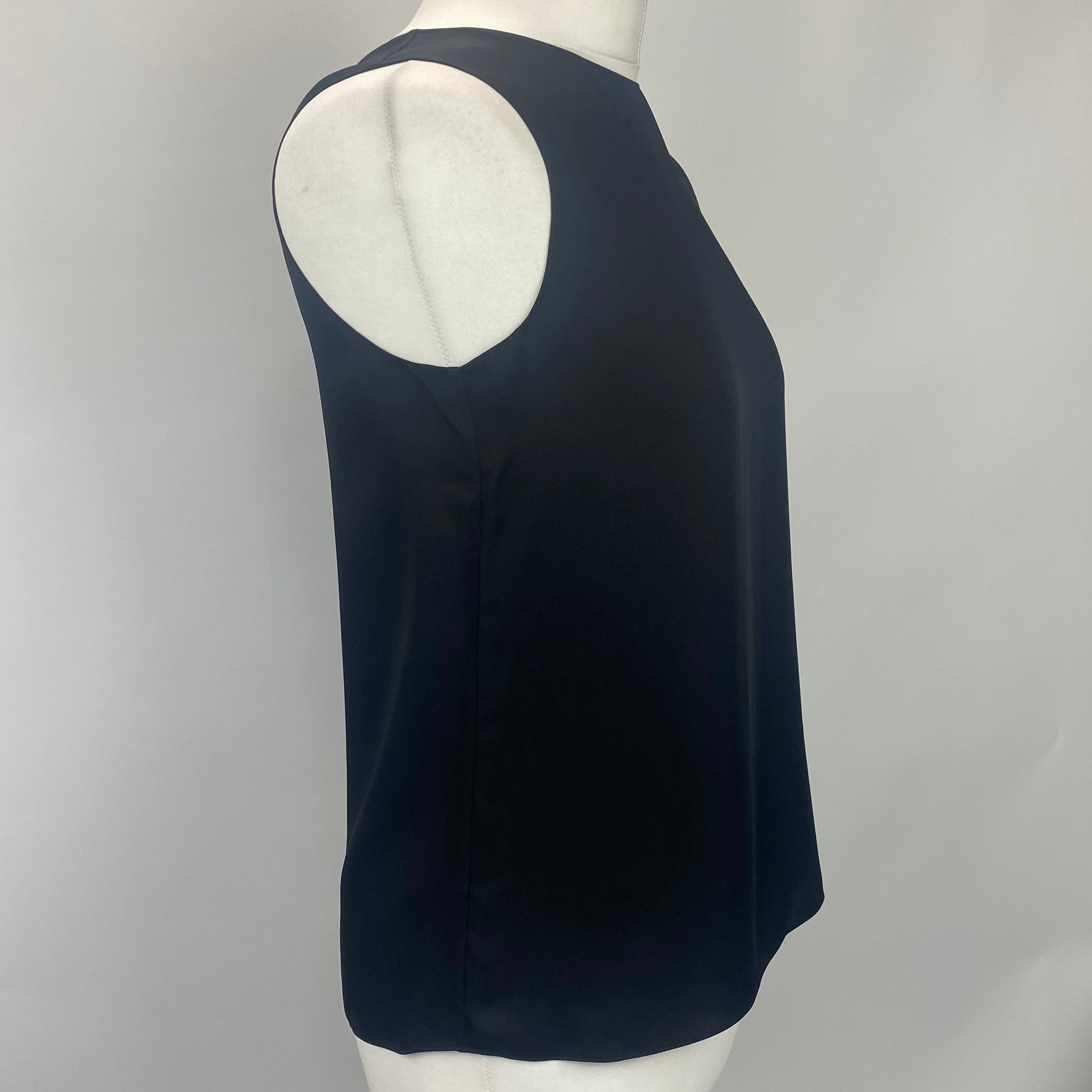 Theory New Black Silk Sleeveless Top XS