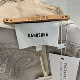 Nanushka Brand New $865 Soft Sand Paisley Silk Belted Trench M/L