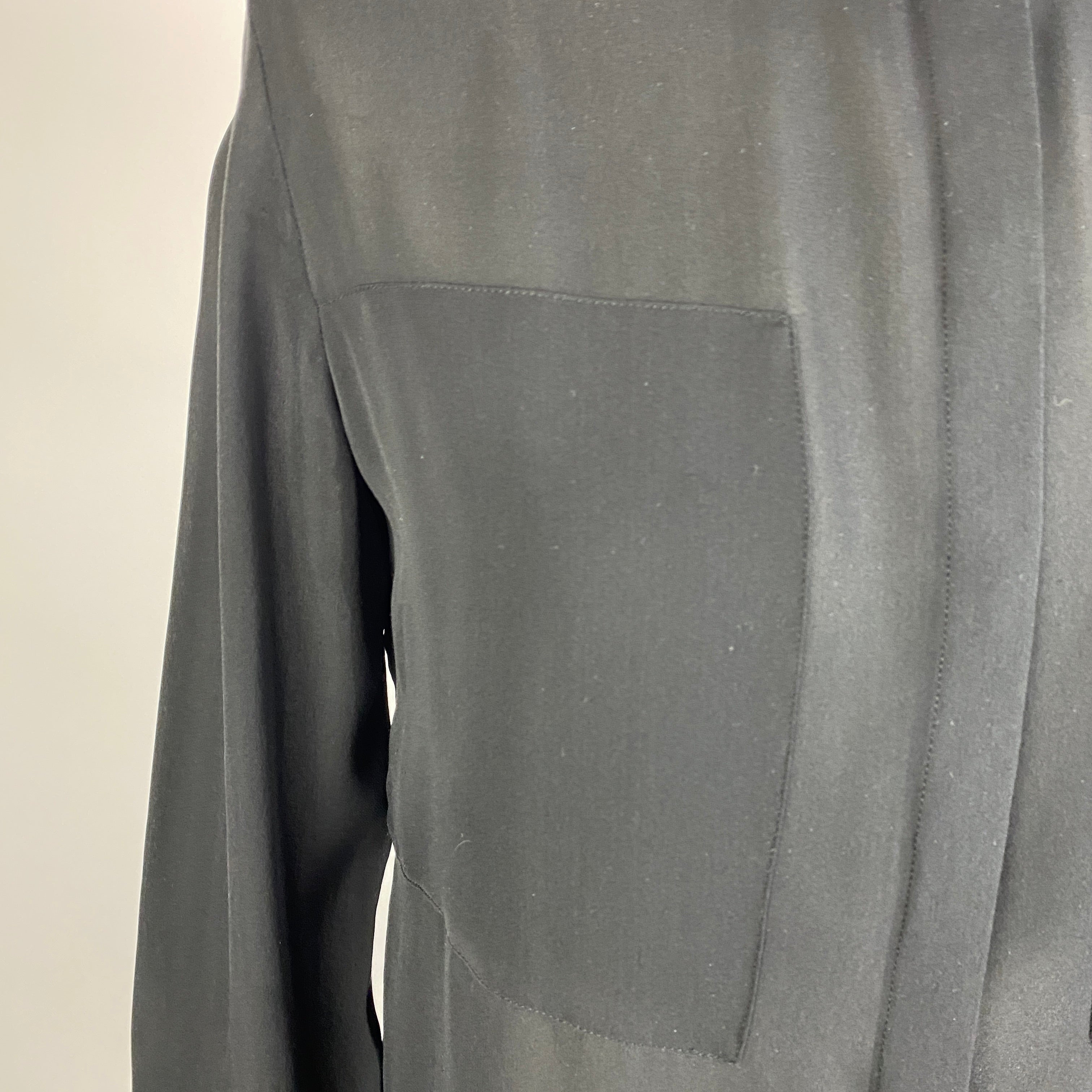 Me&Em Black Silk Slim Fit Shirt XS