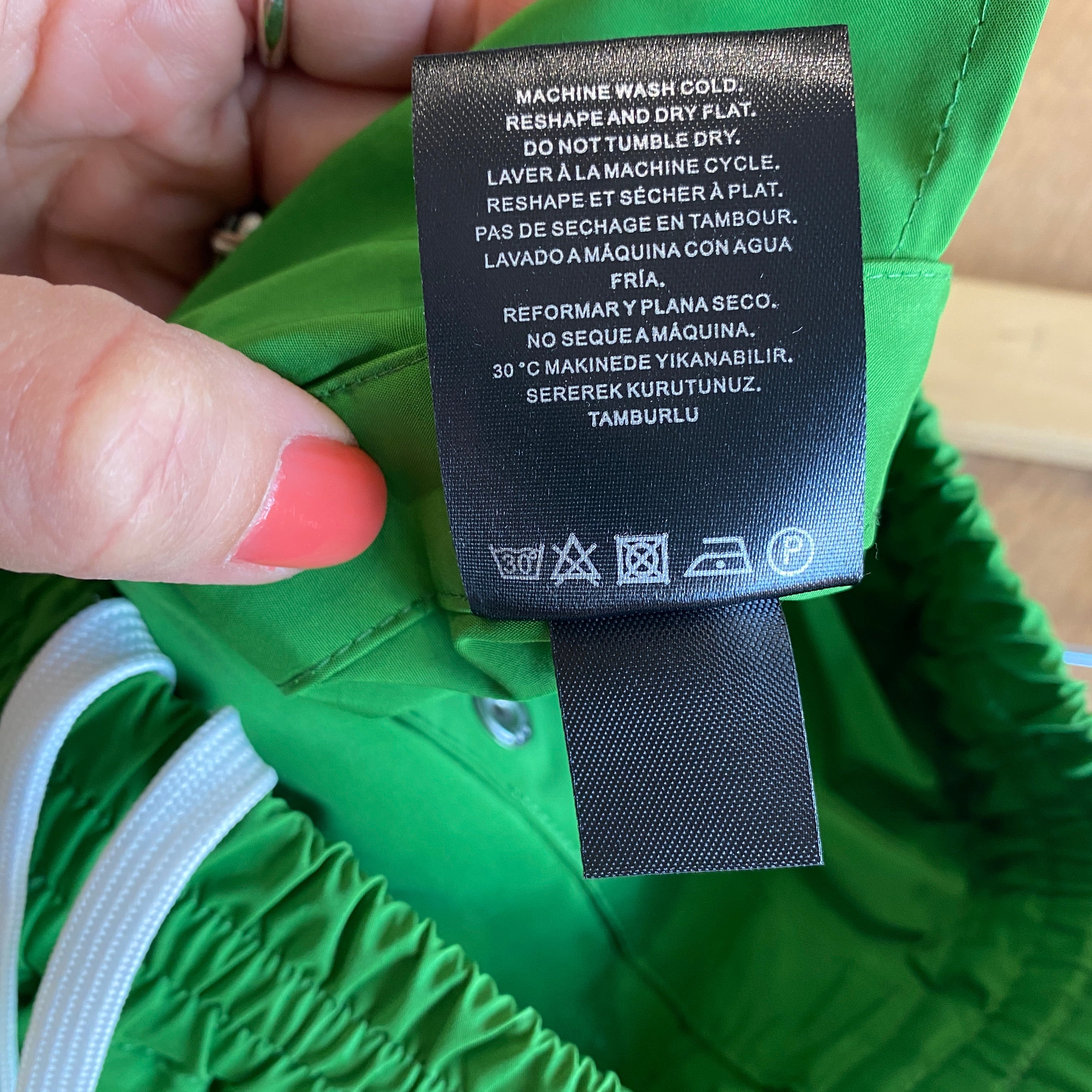 Tibi New £735 Emerald Poppered Nylon Track Pants XS