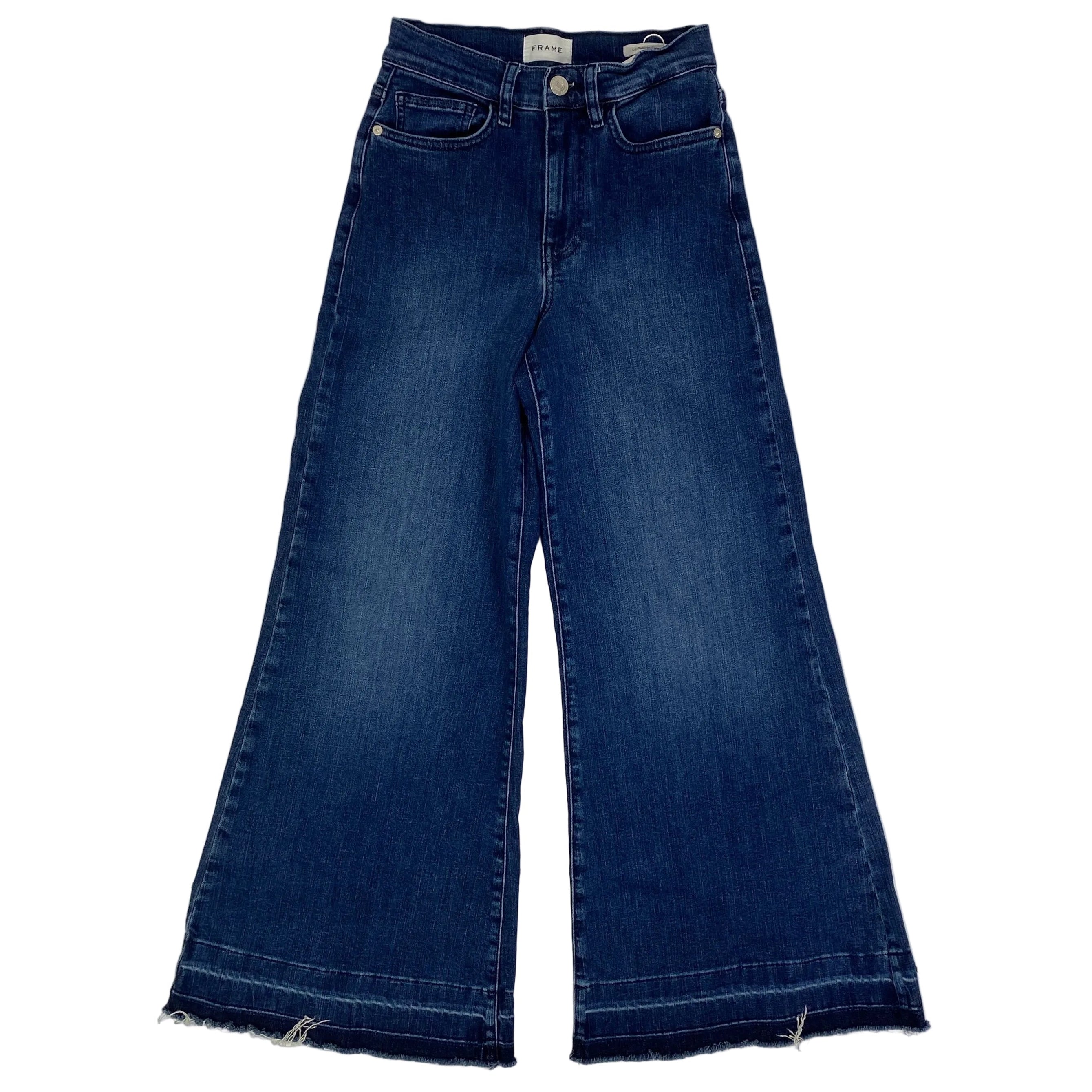 Frame £270 Vintaged Blue Le Palazzo Crop Jeans 26
