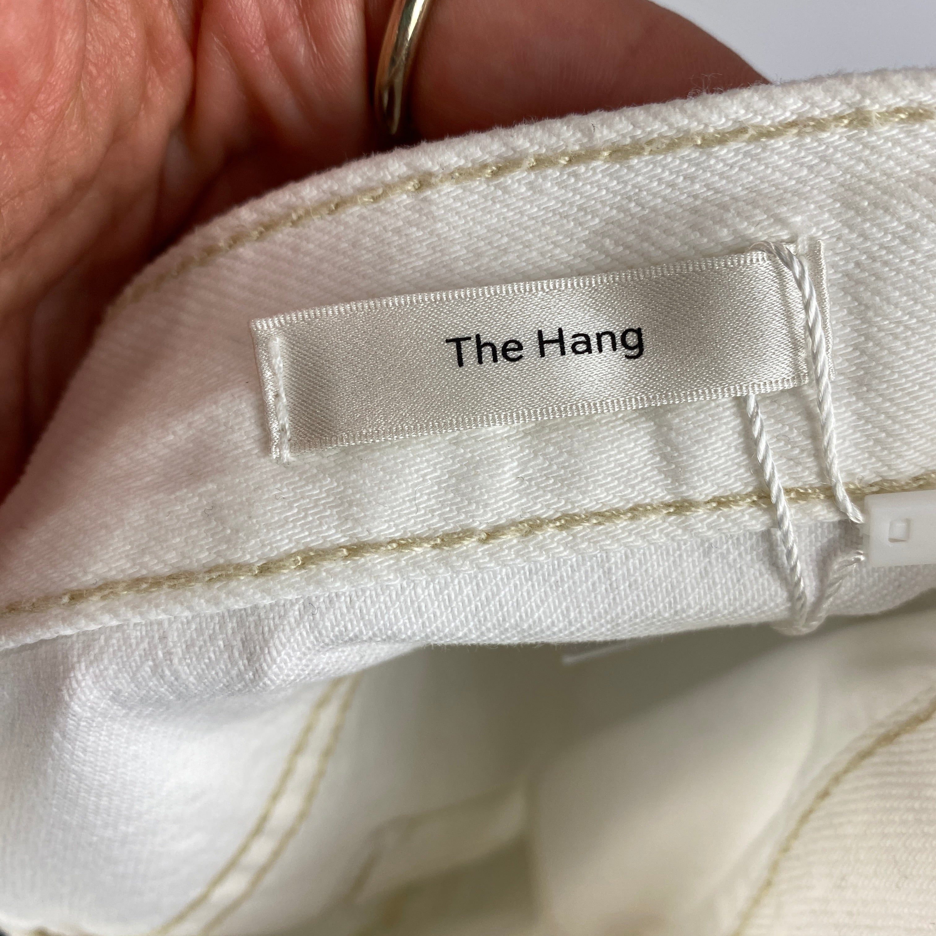 Frame £300 Ivory The Hang Crop Jeans 24