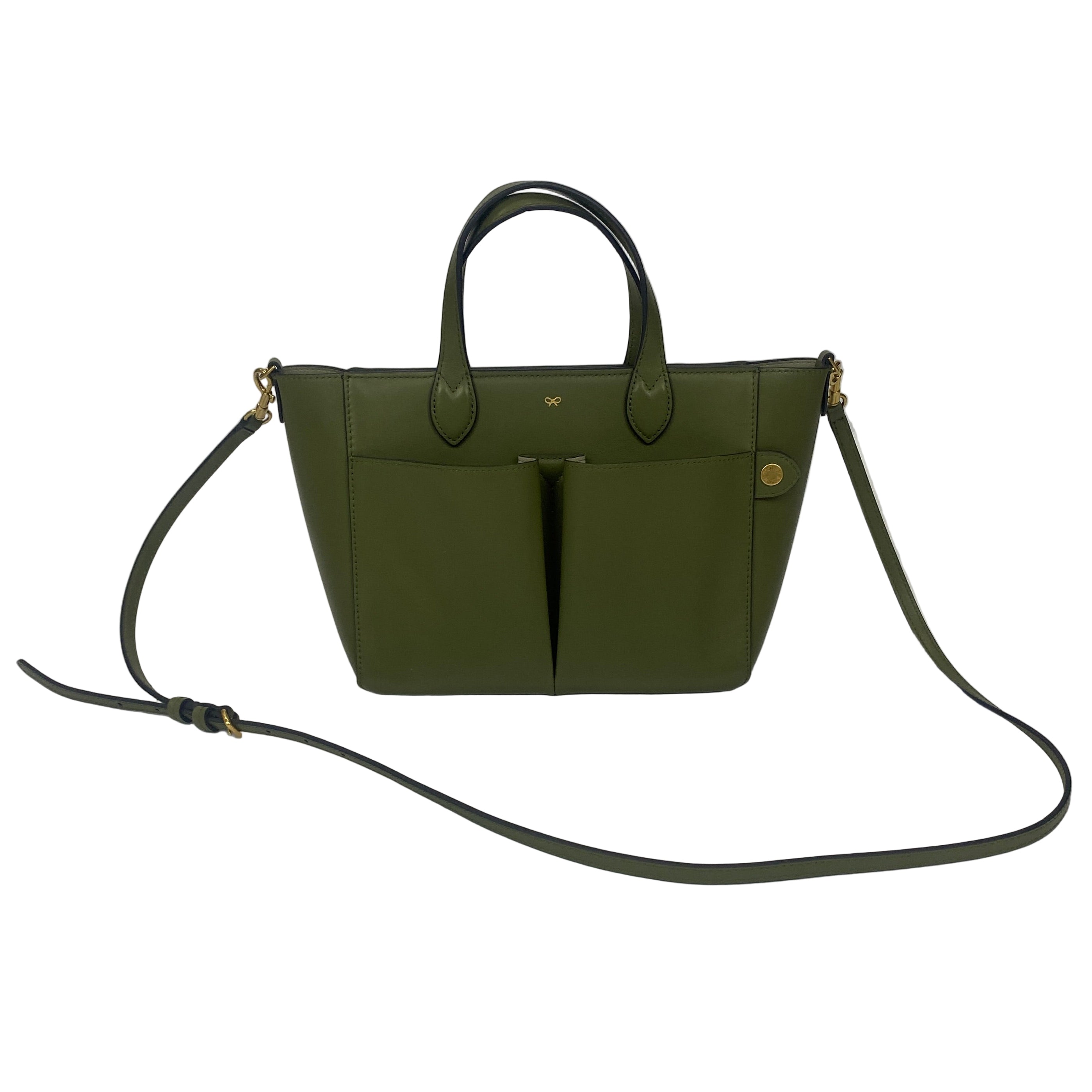 Anya Hindmarch £610 Light Olive XS Nevis Tote Bag