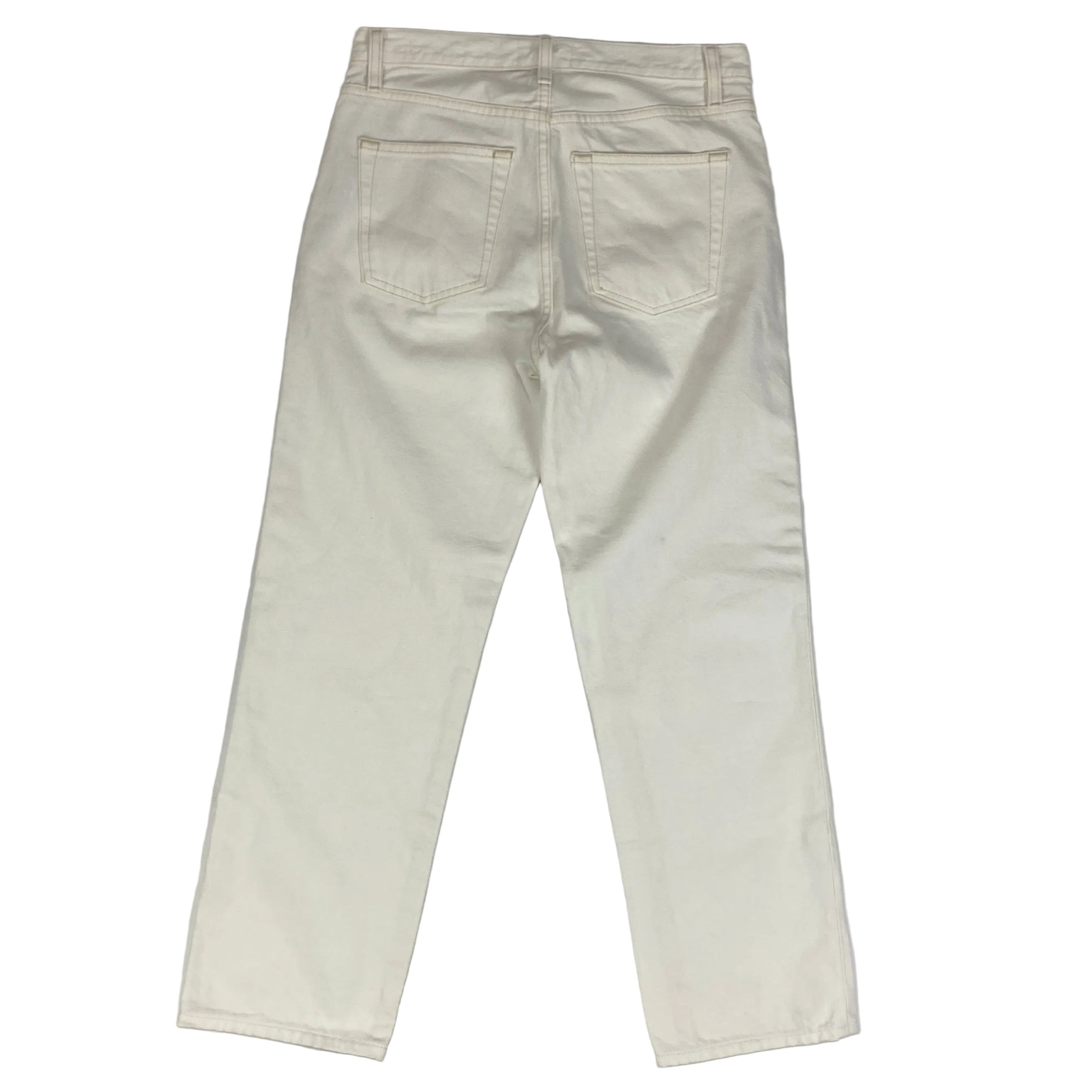 Frame £300 Ivory The Hang Crop Jeans 24