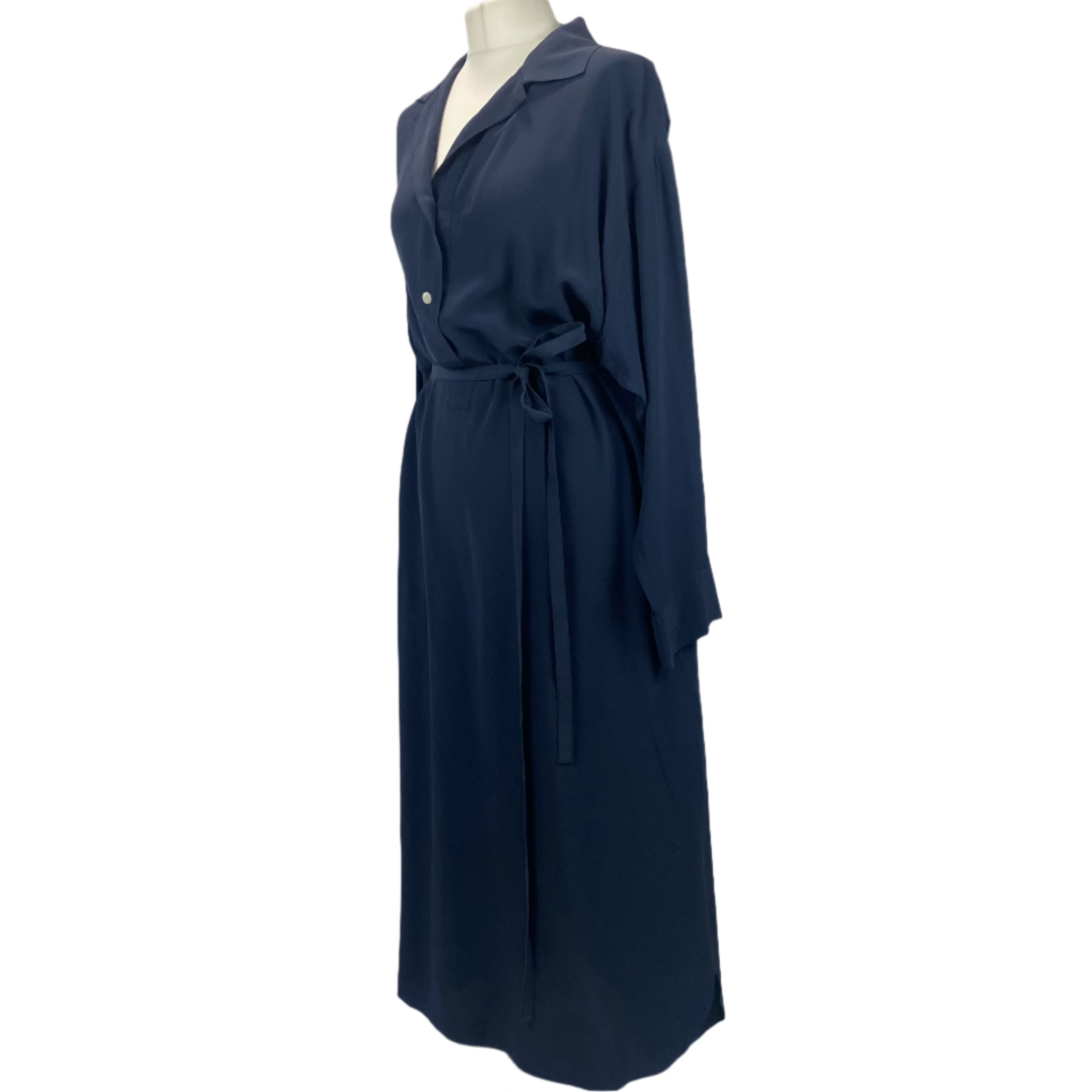 The Row Navy Silk Oversized Tunic Dress M/L/XL/XXL