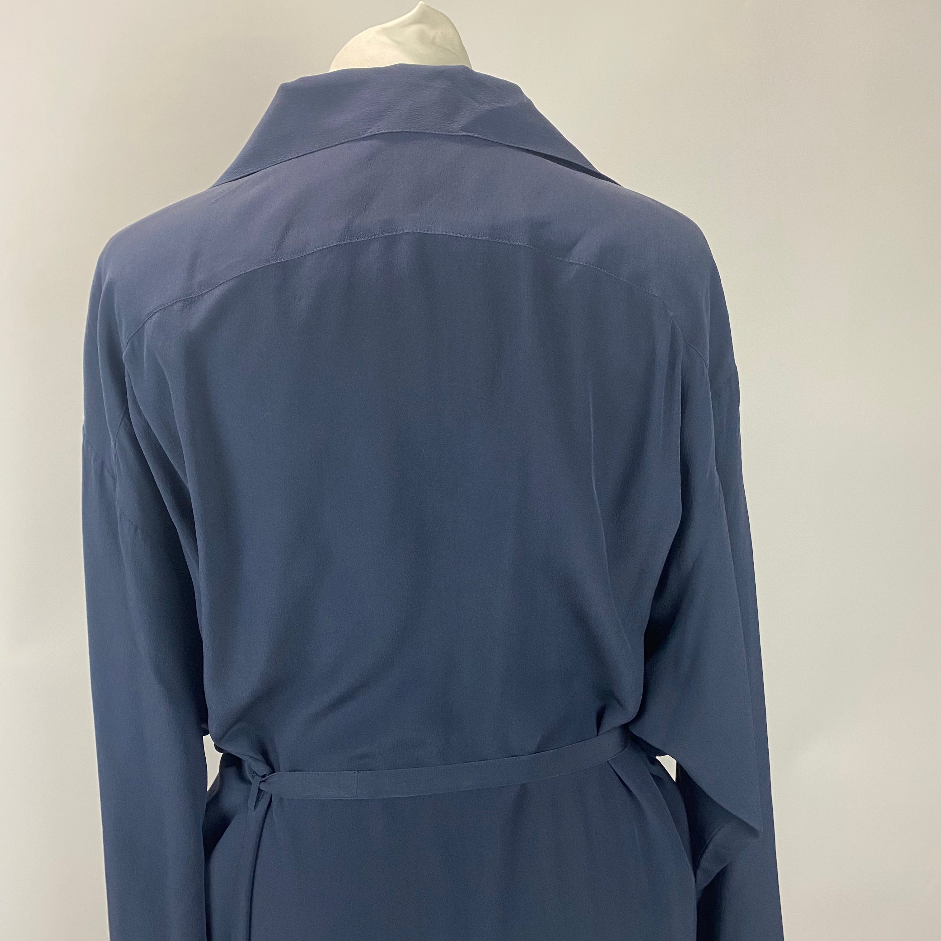 The Row Navy Silk Oversized Tunic Dress M/L/XL/XXL