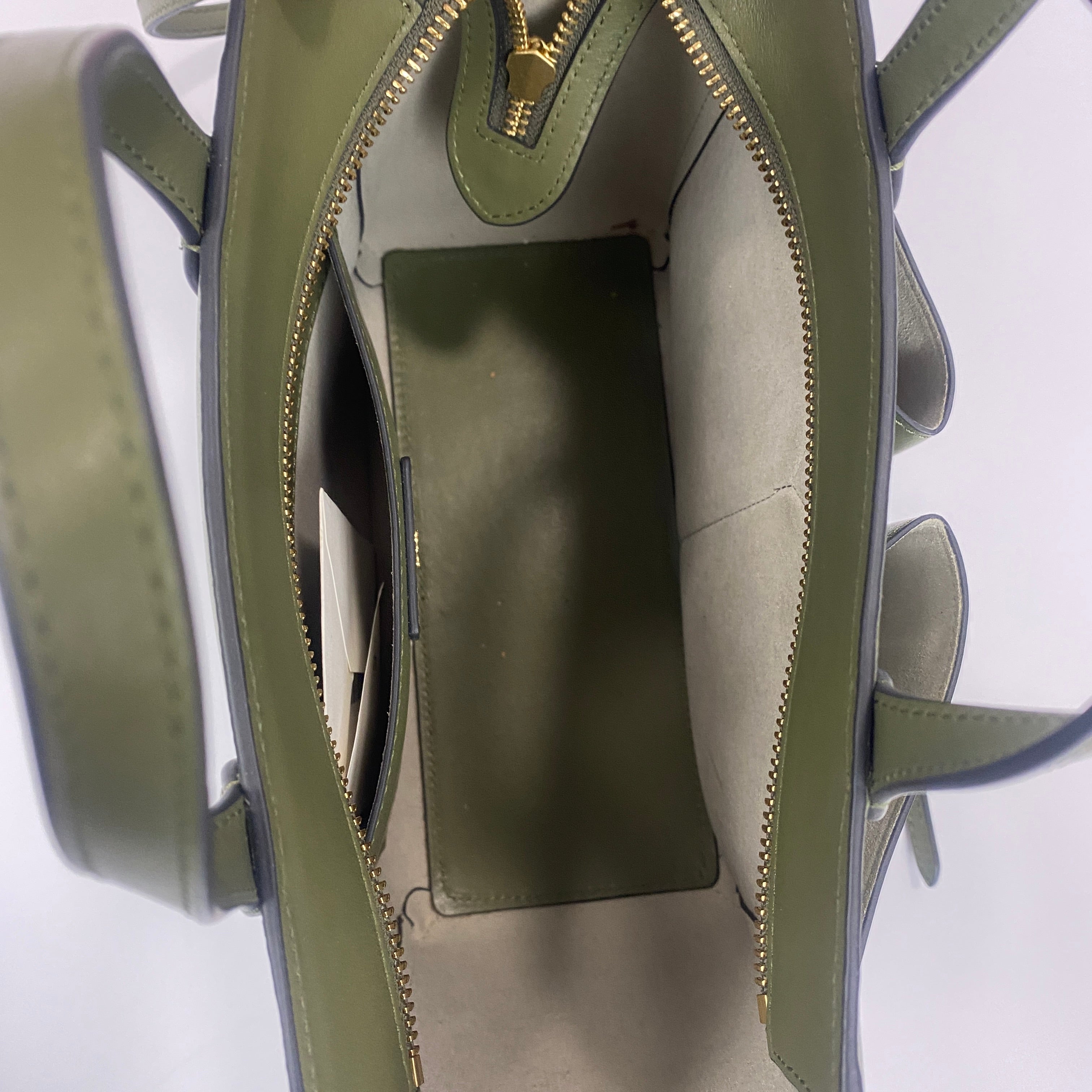 Anya Hindmarch £610 Light Olive XS Nevis Tote Bag
