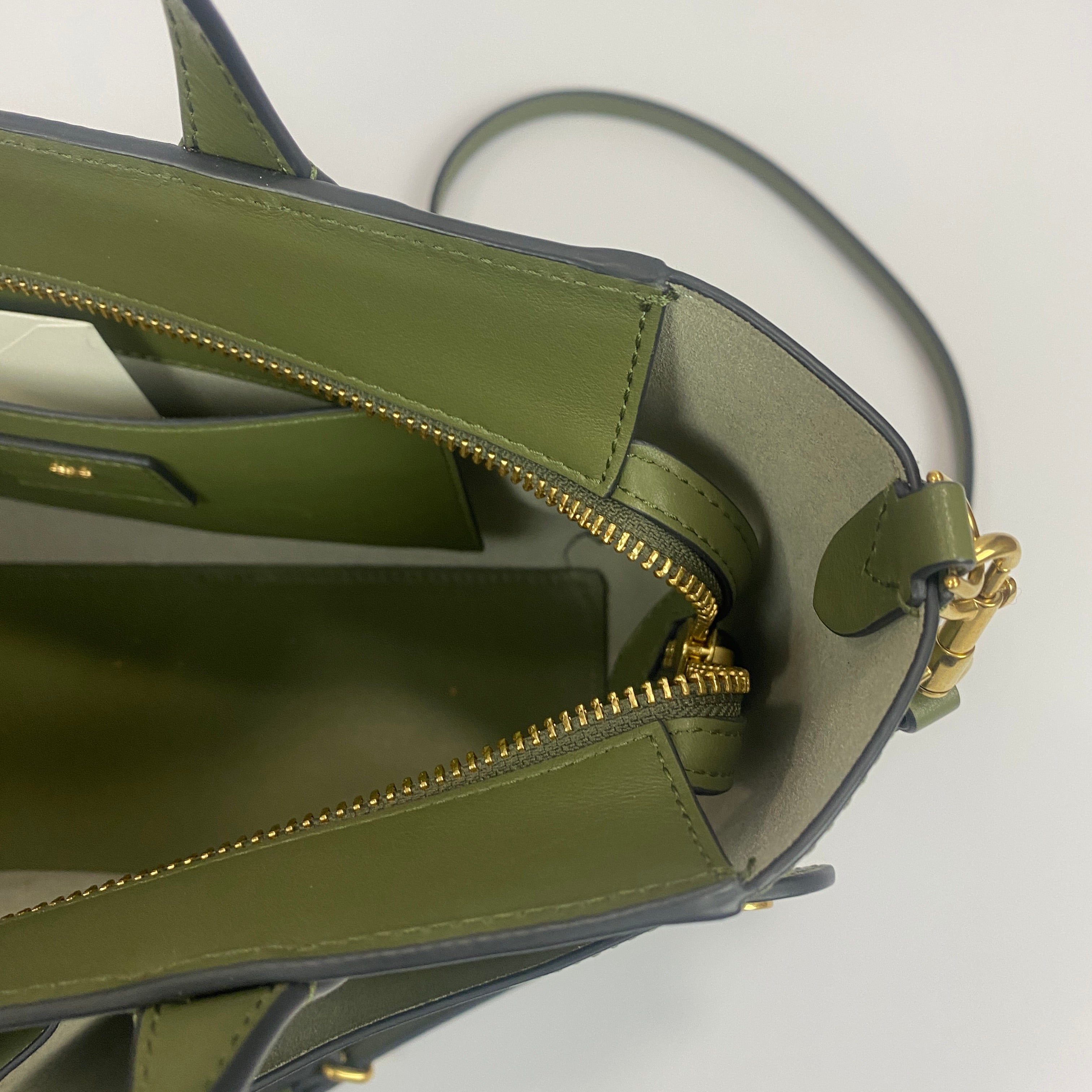 Anya Hindmarch £610 Light Olive XS Nevis Tote Bag