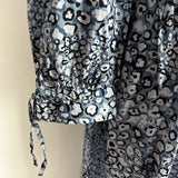 Cefinn Shades of Blue Print Cotton Maxi Dress S