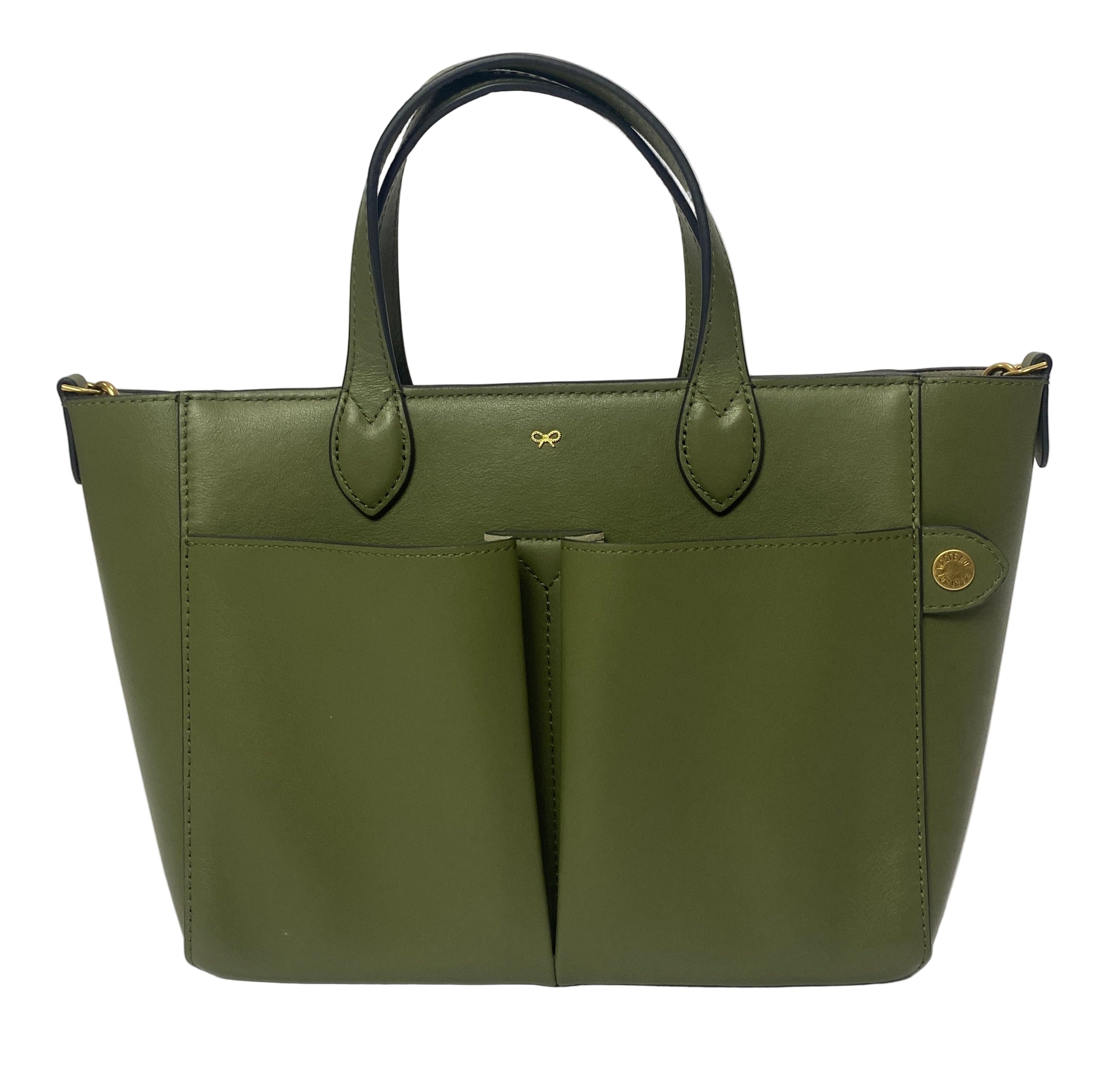 Anya Hindmarch £610 Light Olive XS Nevis Tote Bag