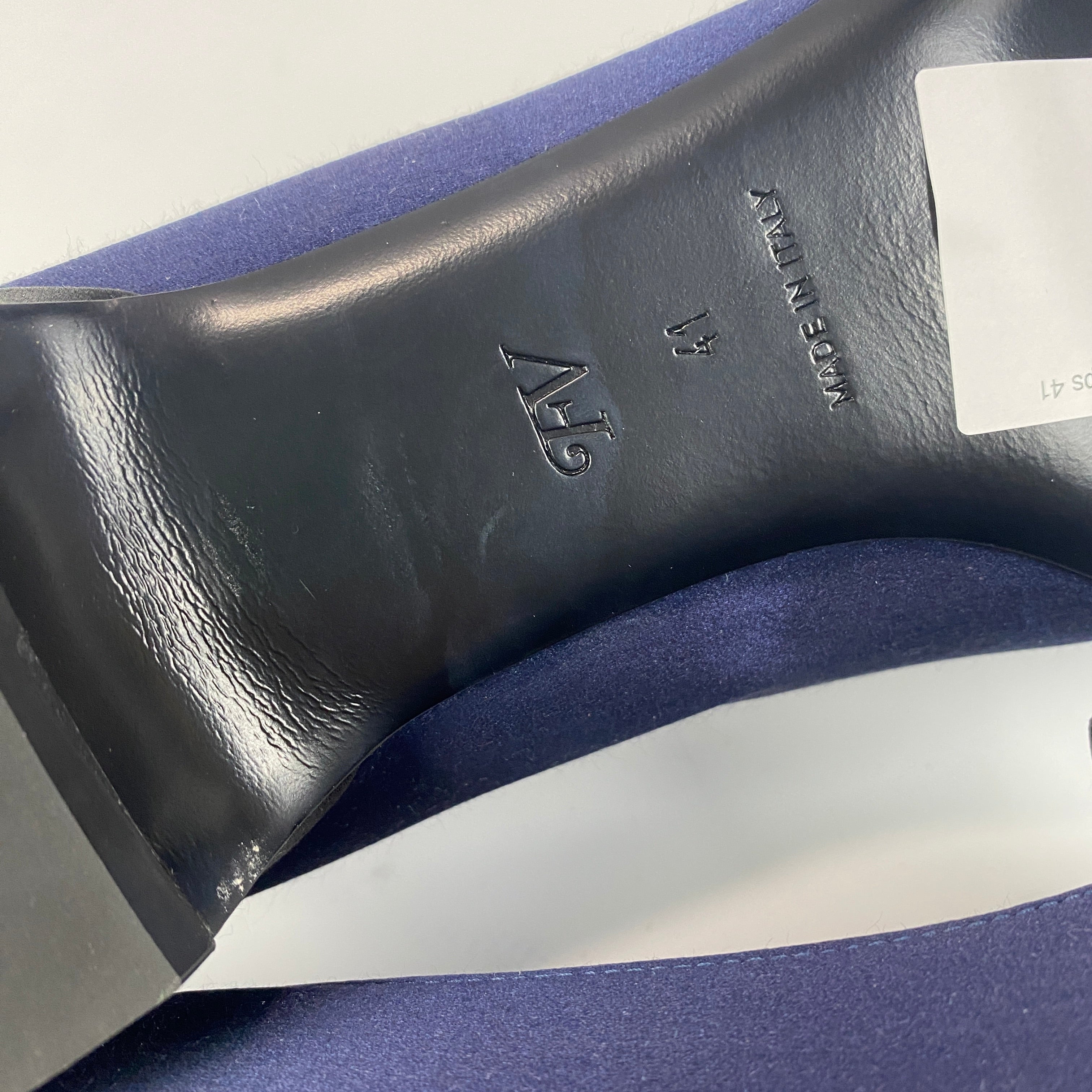 Fabrizio Viti New £440 Navy & Black Silk Bow Pumps 41