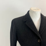 Loro Piana £3000 Charcoal Cashmere & Suede Jacket S