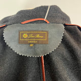 Loro Piana £3000 Charcoal Cashmere & Suede Jacket S