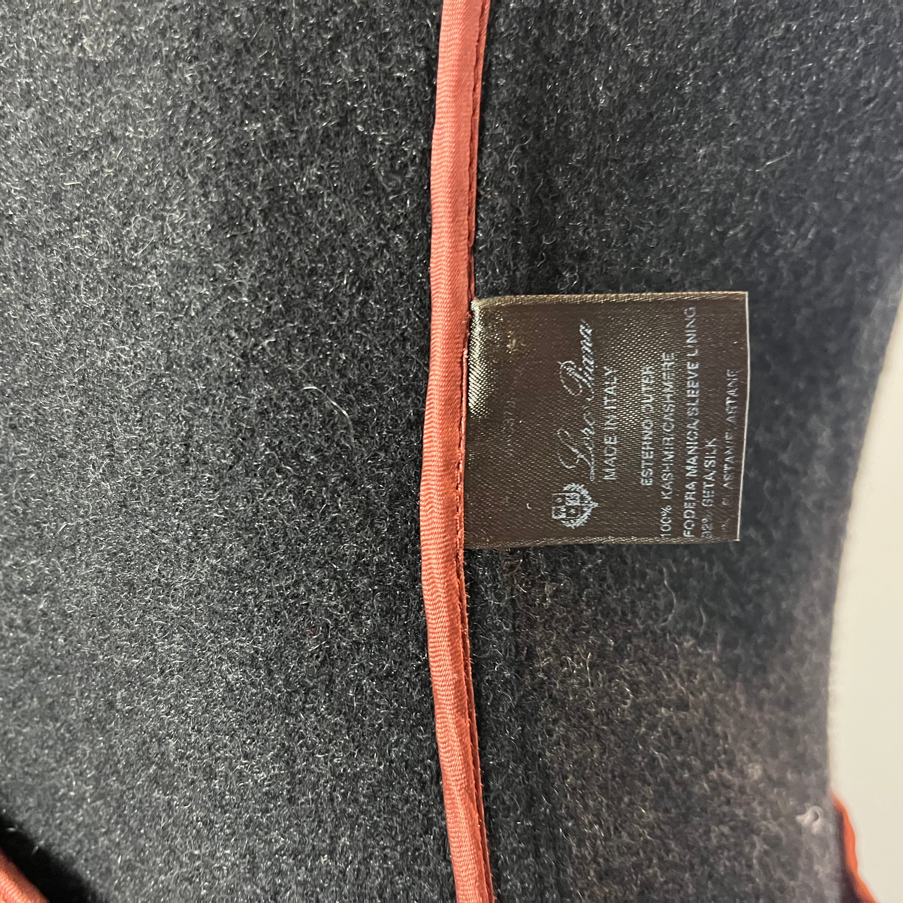 Loro Piana £3000 Charcoal Cashmere & Suede Jacket S